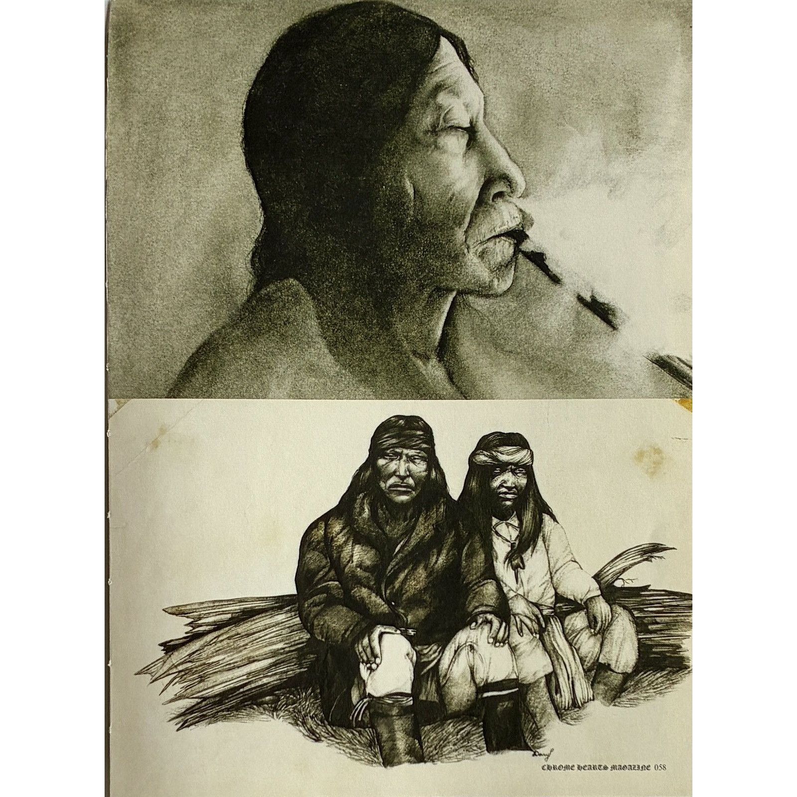 Chrome Hearts × Vintage Chrome Hearts native Americans photo 9x11 Framed poster Size ONE SIZE - 2 Thumbnail