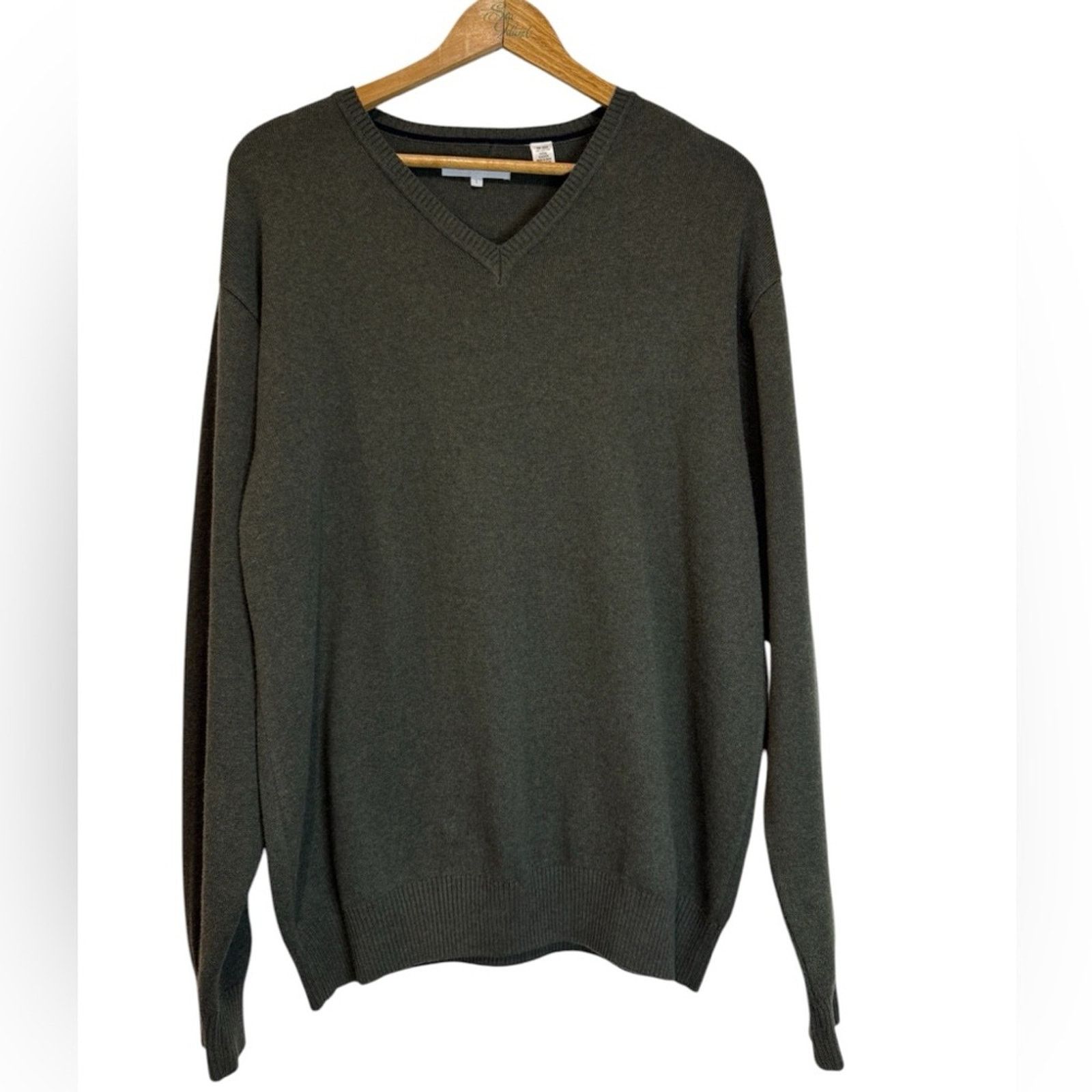 Alex Cannon Alex Cannon Men’s Cotton Olive Long Sleeve Sweater Size L Size US L / EU 52-54 / 3 - 1 Thumbnail