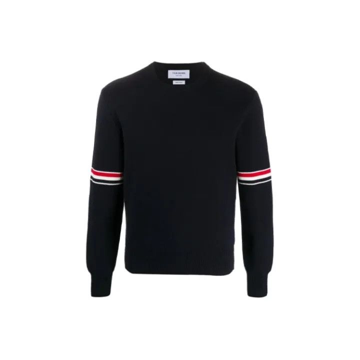 Thom Browne Thom Browne Classic Striped Pullover Knit Sweater 0079 Size US M / EU 48-50 / 2 - 1 Thumbnail