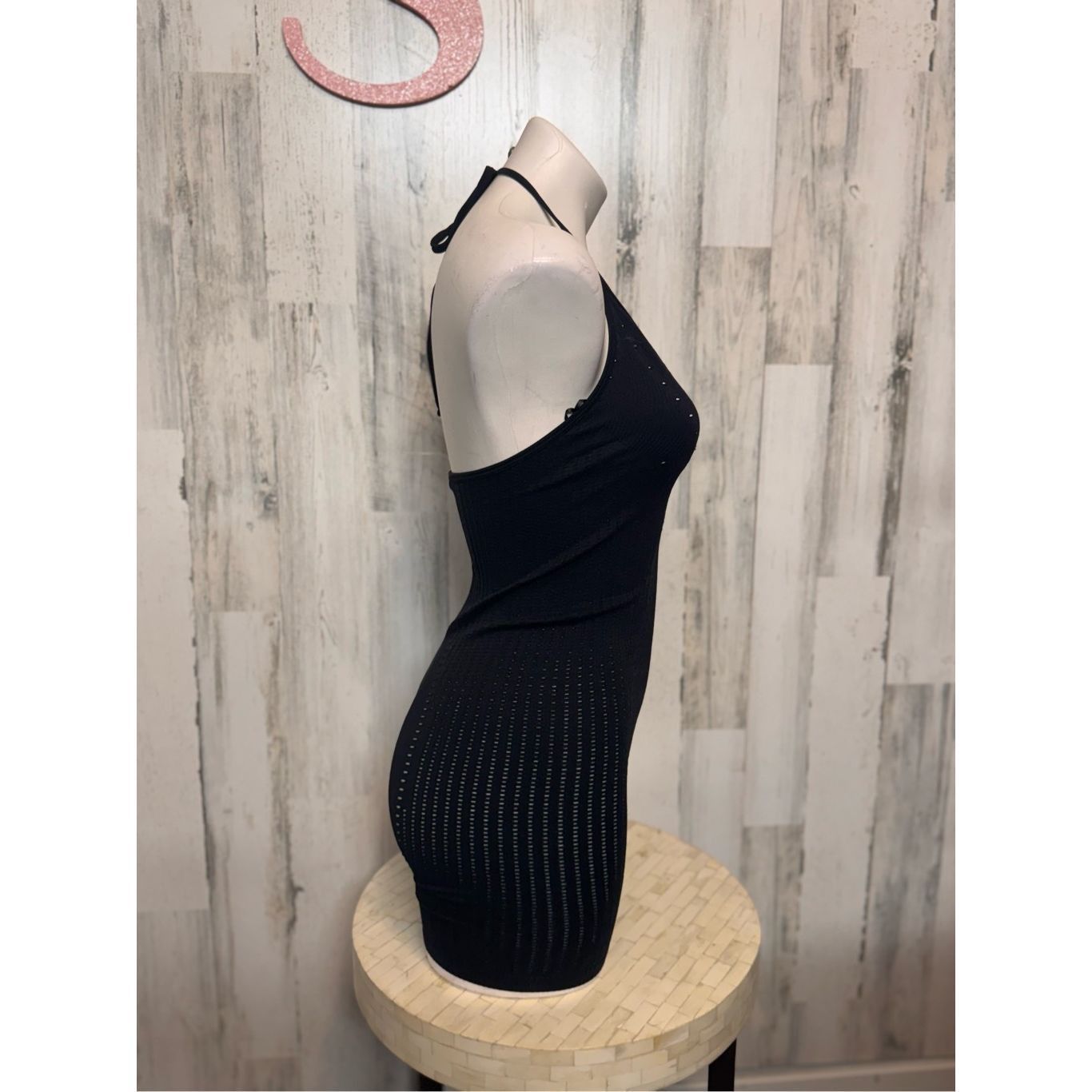 Zara Zara Limitless Contour Black Halter Romper XS-S Size US 26 / EU 42 - 6 Thumbnail