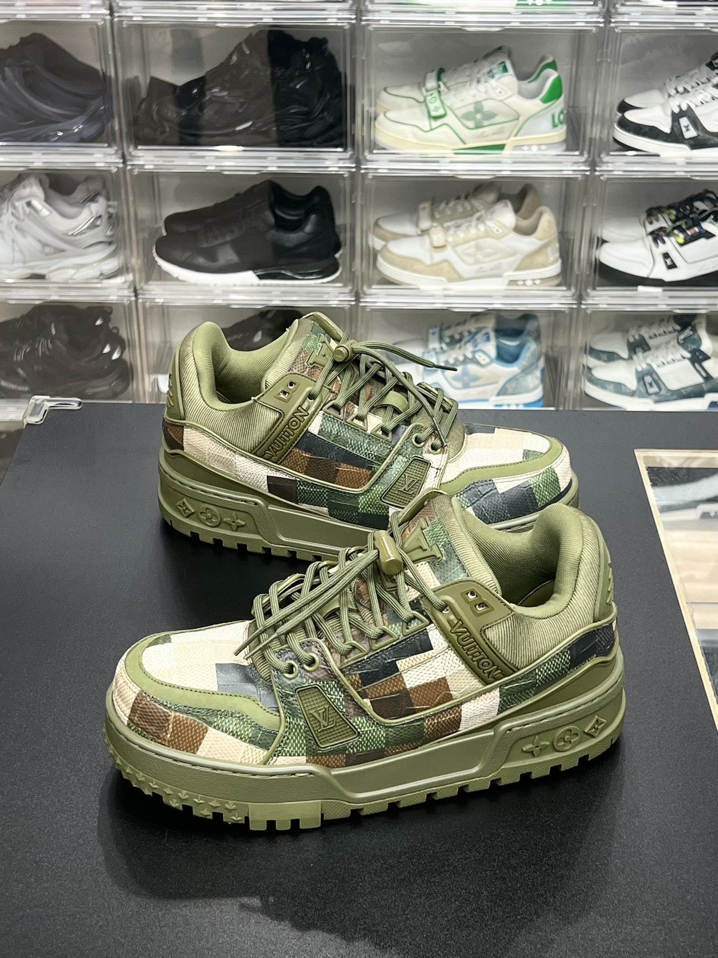 Louis Vuitton Louis Vuitton Training Camo Green Lowtop Sneakers 6.5 Men Size US 6.5 / EU 39-40 - 1 Thumbnail