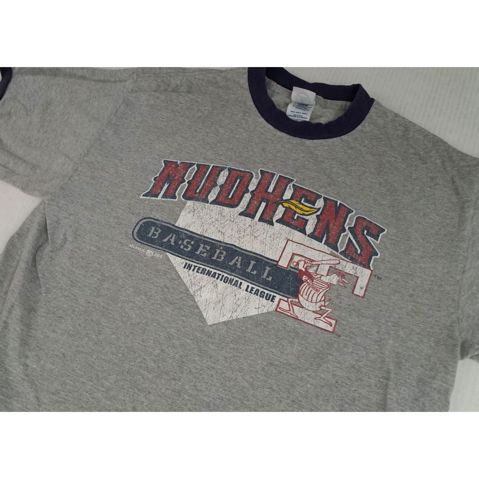 Delta Vintage Toledo Mudhens Shirt 2006 LG Size US L / EU 52-54 / 3 - 2 Thumbnail