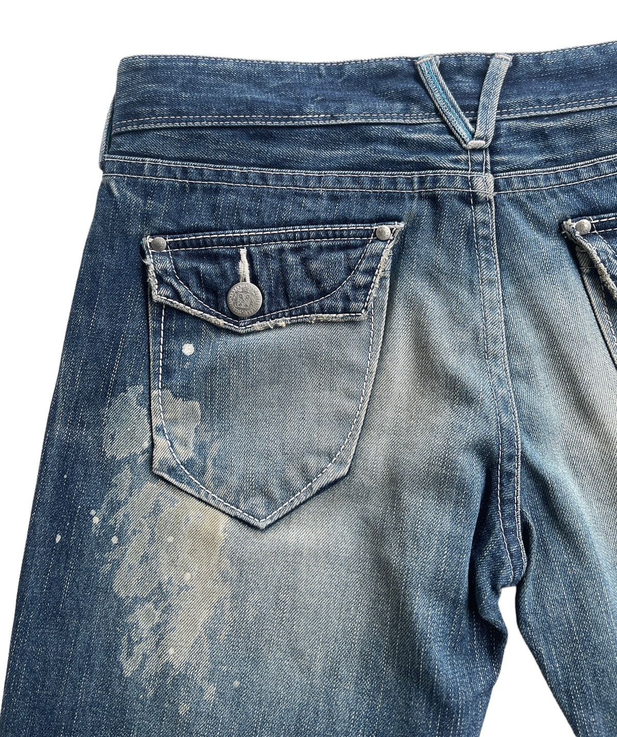 Vanquish Vanquish Japan Rusty Paint Splatted Denim Size US 33 - 9 Thumbnail