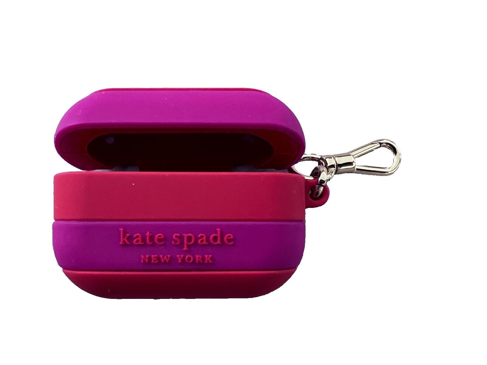 Kate Spade Kate Spade Seaside Striped Silicone Airpods Case Salmon Pink Size ONE SIZE - 3 Thumbnail