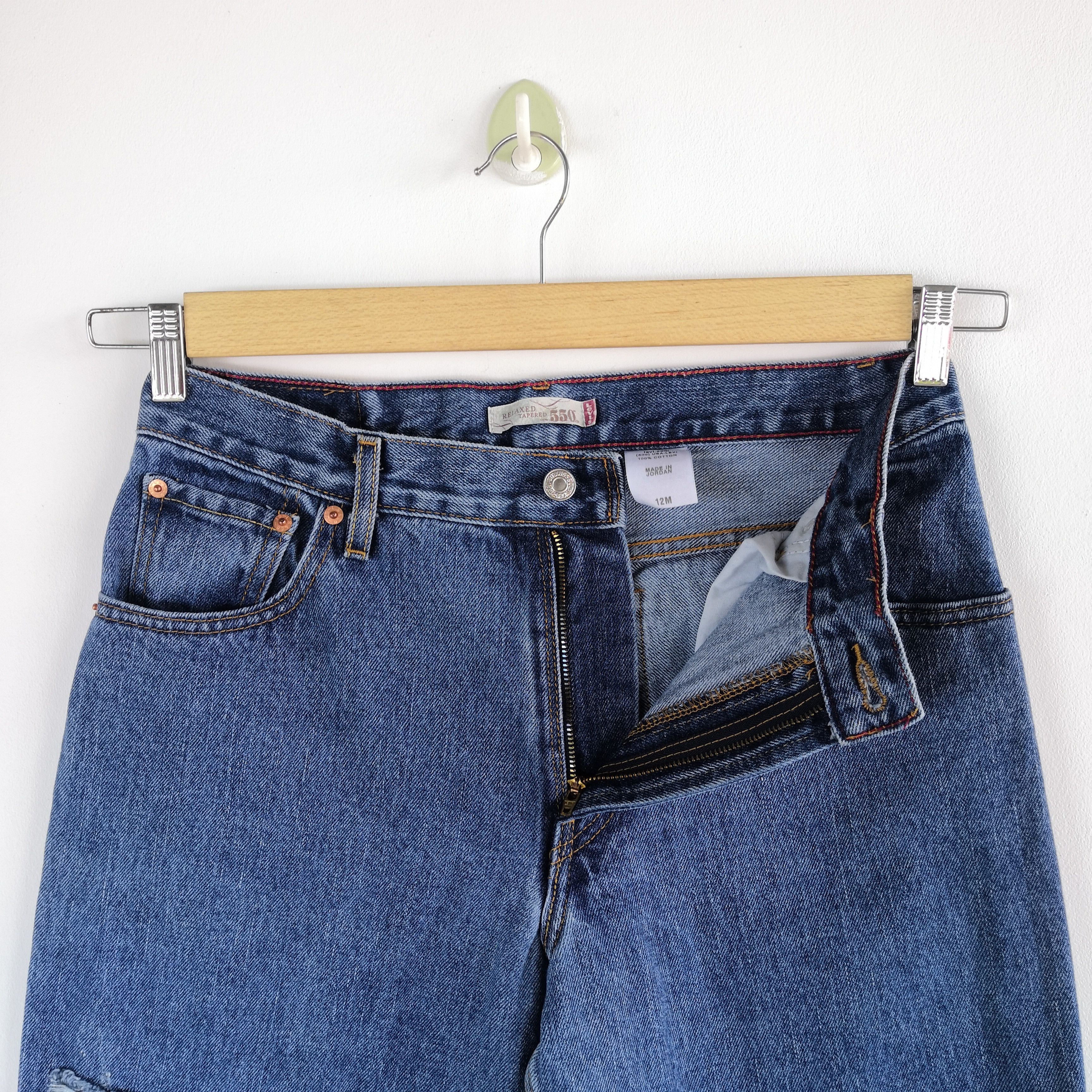 Levi's Vintage Levis 550 Distressed Jeans Levi's Stonewash Denim Size US 30 / EU 46 - 6 Thumbnail