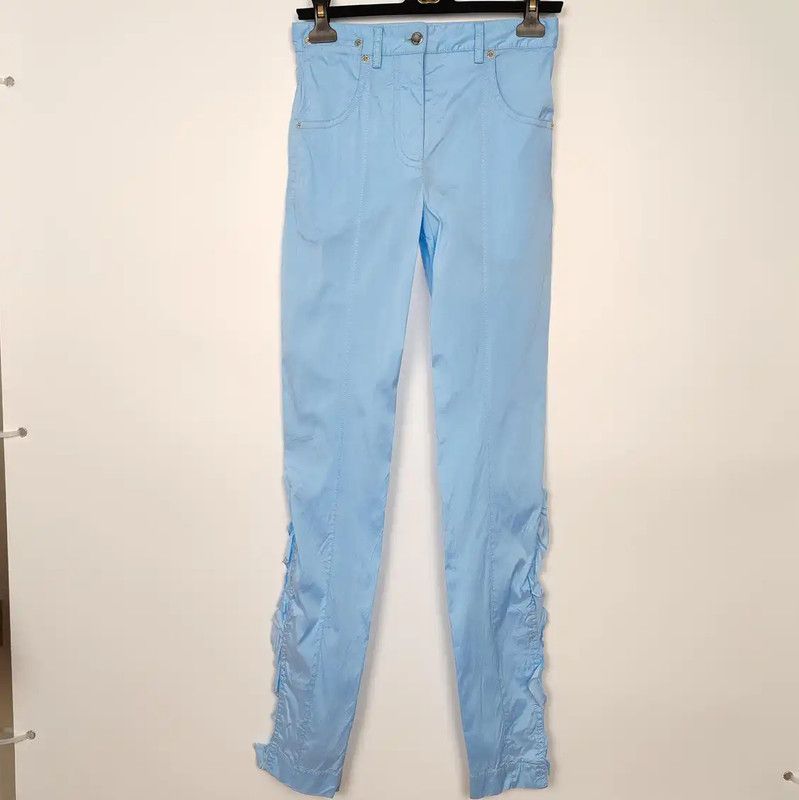 Louis Vuitton Louis Vuitton Blue Polyester Casual Pants 0089 Size 30" / US 8 / IT 44 - 1 Thumbnail