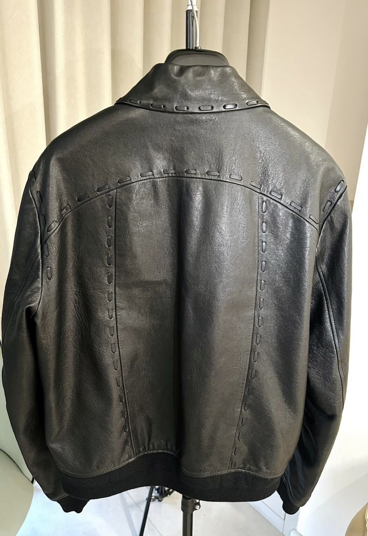 Saint Laurent Paris Saint Laurent Paris 2018SS Lambskin Leather Lapel Jacket Size US M / EU 48-50 / 2 - 2 Thumbnail