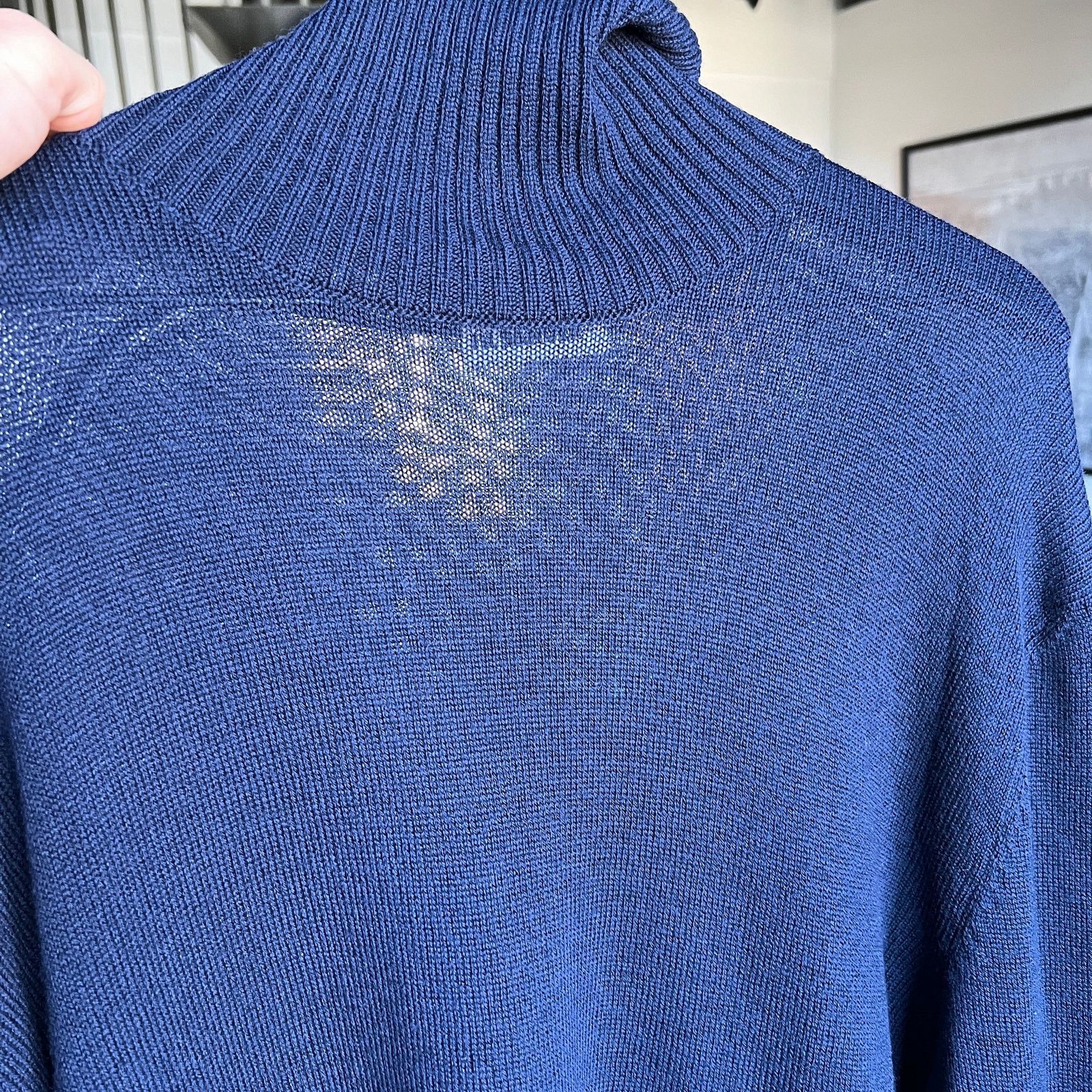 Jil Sander Jil Sander Men's Navy Merino Sweater Italy NWOT Size 56 $950 Size US XL / EU 56 / 4 - 6 Thumbnail