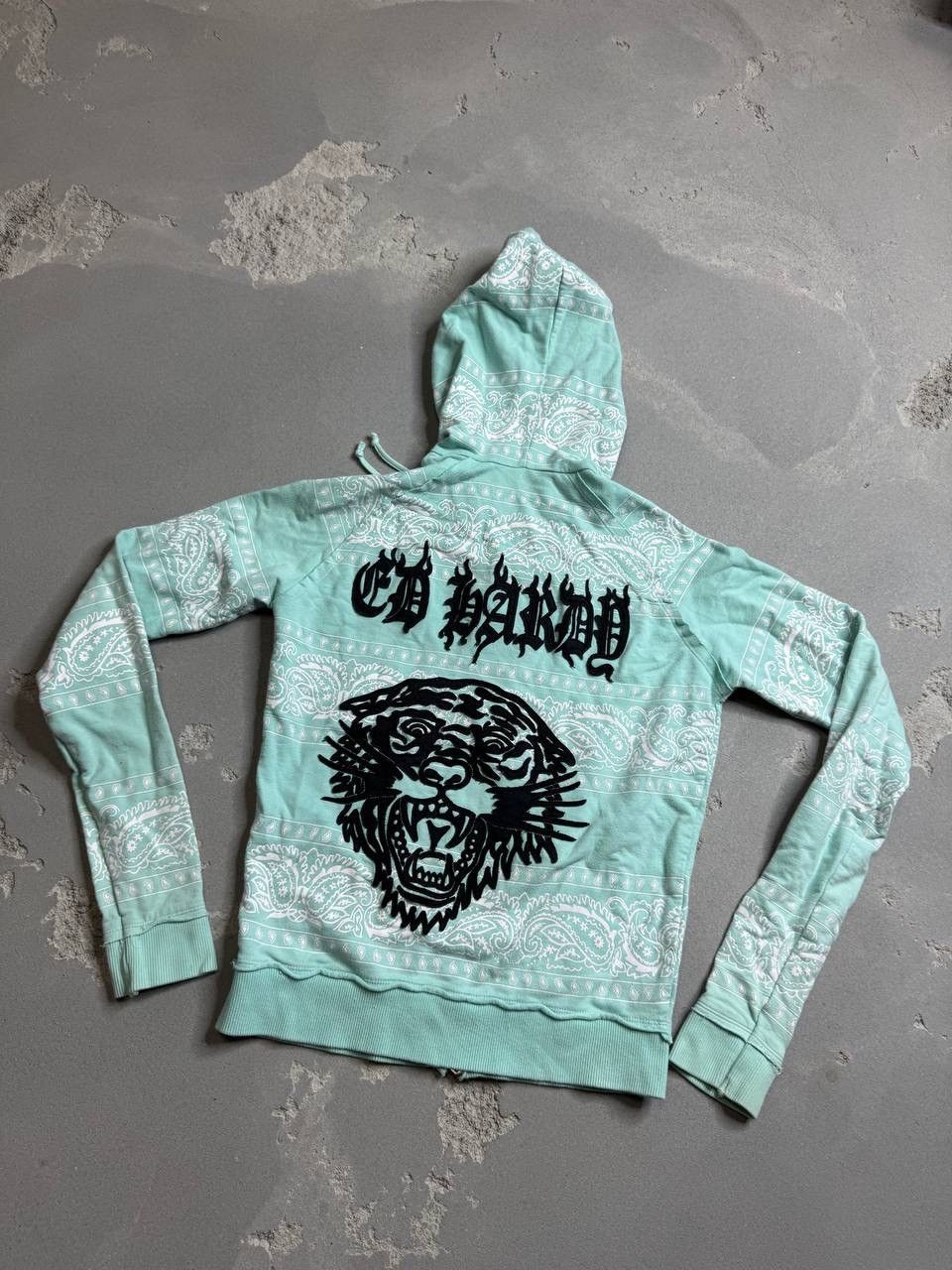 Ed Hardy Vintage Y2K Ed Hardy Tiger Big Logo Zip Up Hoodie Sweatshirt Size M / US 6-8 / IT 42-44 - 2 Thumbnail