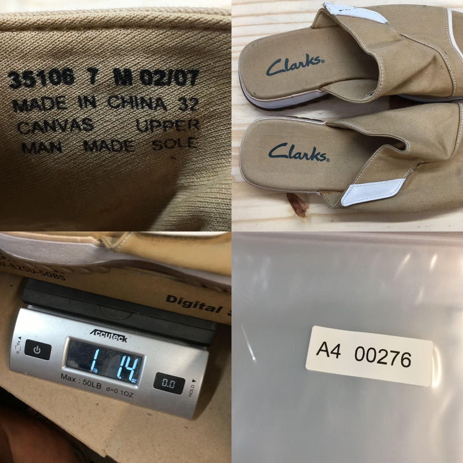 Clarks Clarks Sandals Womens 7 M Slide Brown Canvas Slip On Casual Comfort Wedge Heels Size US 7 / IT 37 - 10 Thumbnail