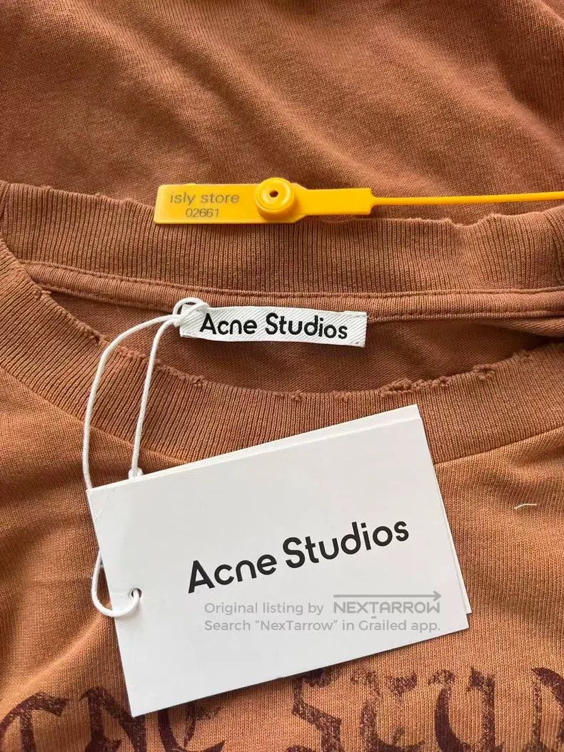 Acne Studios Acne Studios Printed Mesh Edge Fake Two Piece Long Sleeve Size US XS / EU 42 / 0 - 5 Thumbnail
