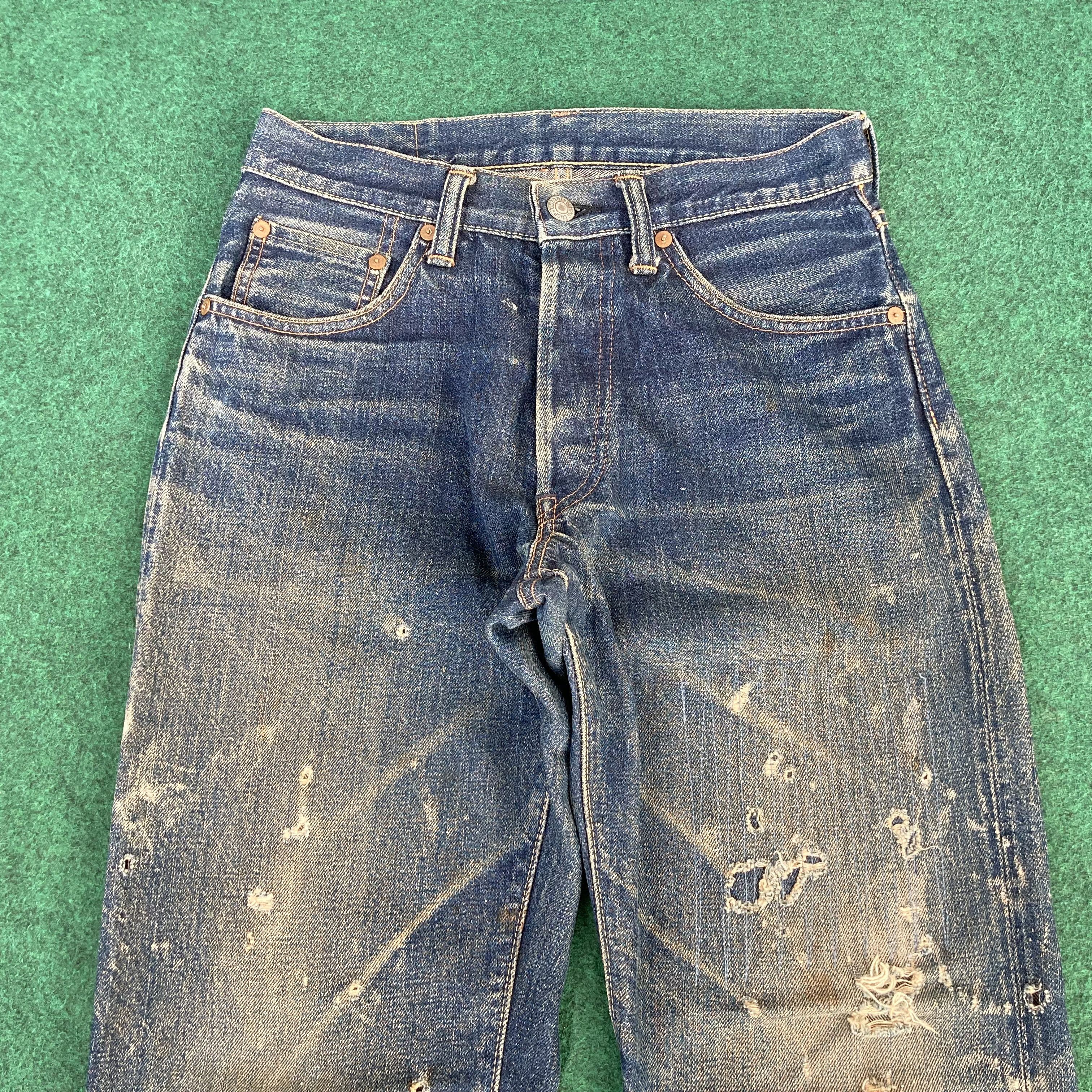Johnbull Vtg Sewing Chop John Bull Osaka Denim Japan Selvedge Jeans Size US 27 - 4 Thumbnail