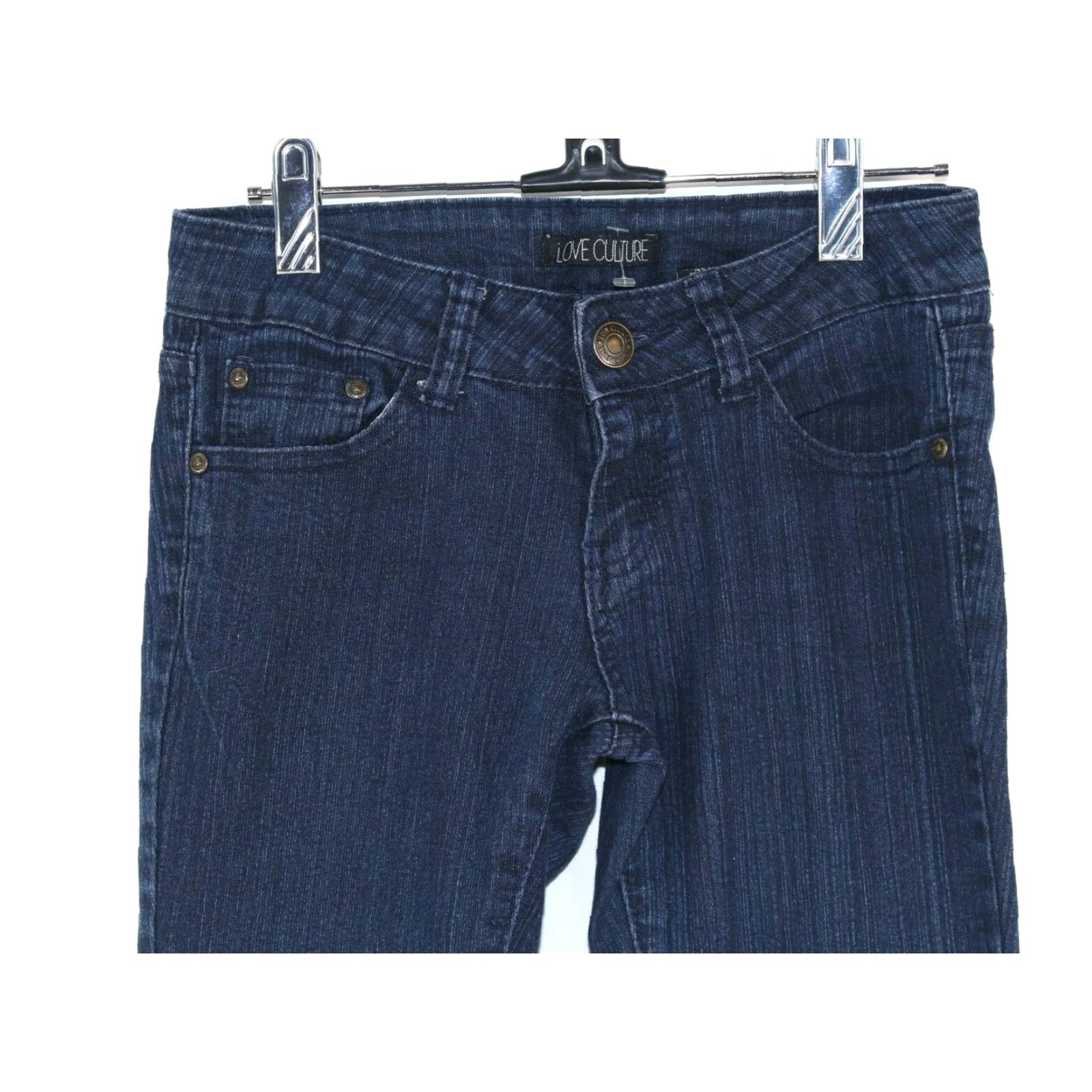 Vintage Vintage Love Couture Dark Washed Skinny Stretch Blue Jeans Women's 1 26X28 Size 26" / US 2 / IT 38 - 2 Thumbnail