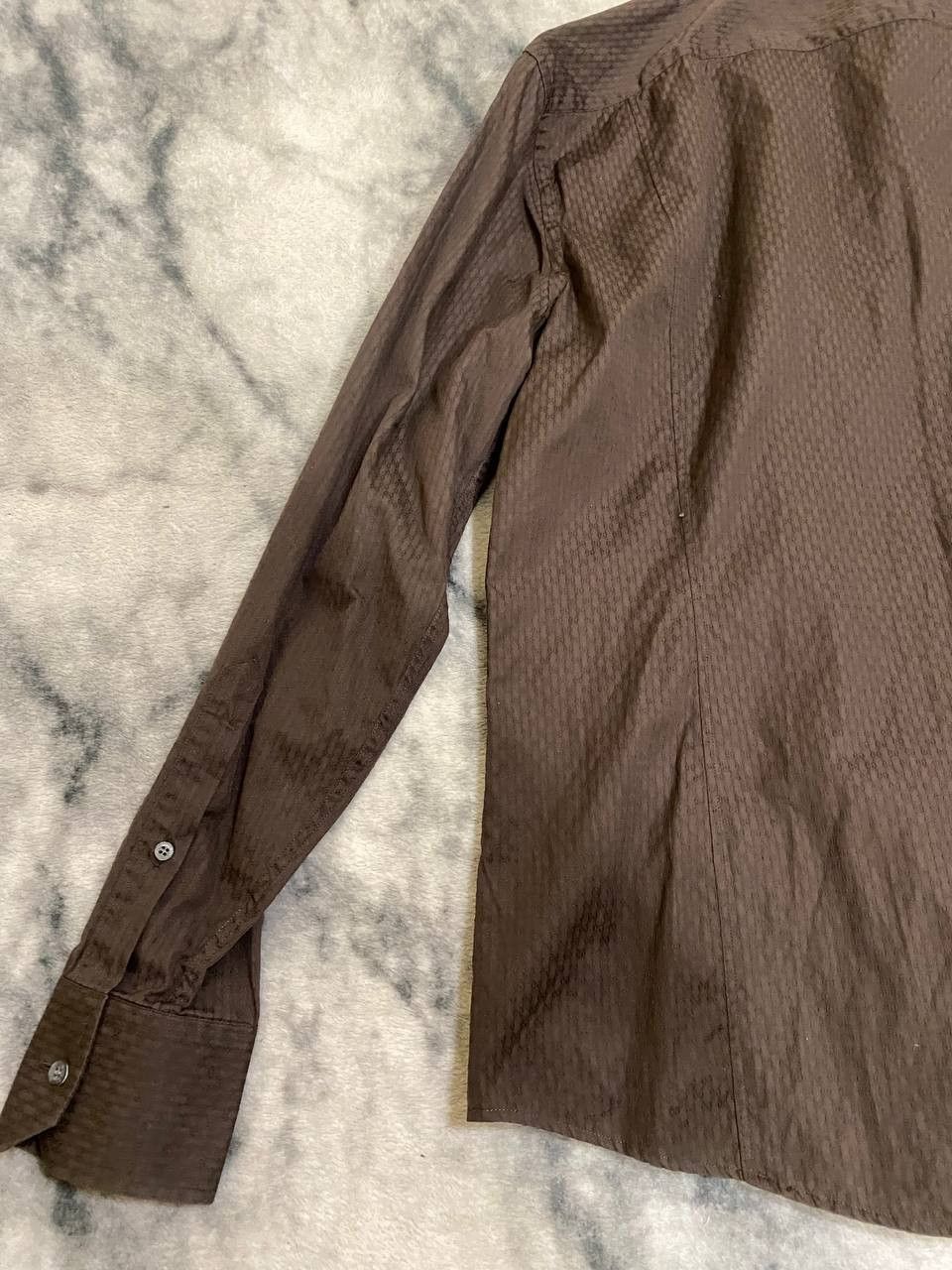 Gucci Gucci Brown GG Monogram Shirt Luxury Designer Button-Up Size US S / EU 44-46 / 1 - 11 Thumbnail