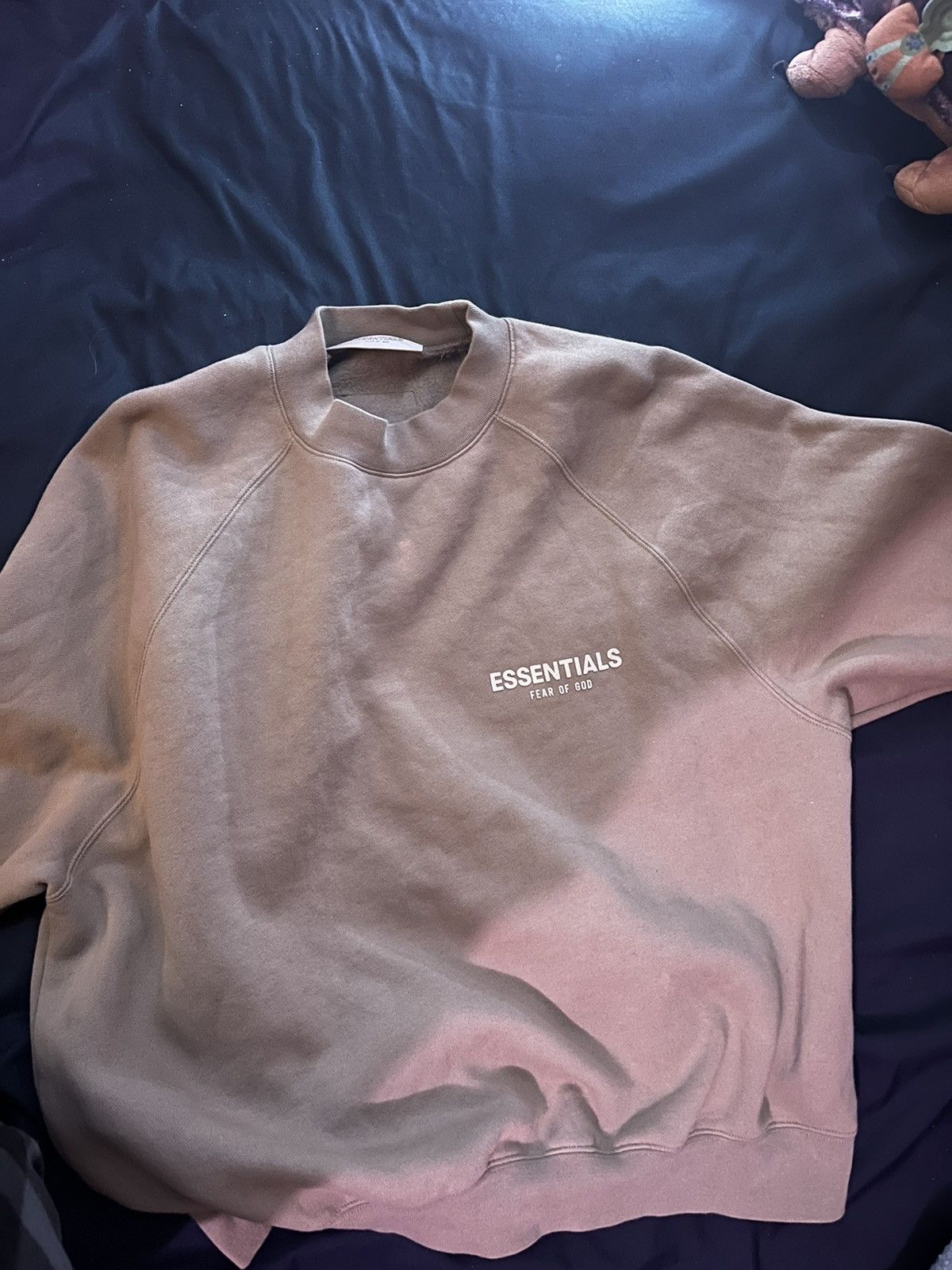image of Oak/tan Fear Of God Essentials Sweater, Men's (Size Small)