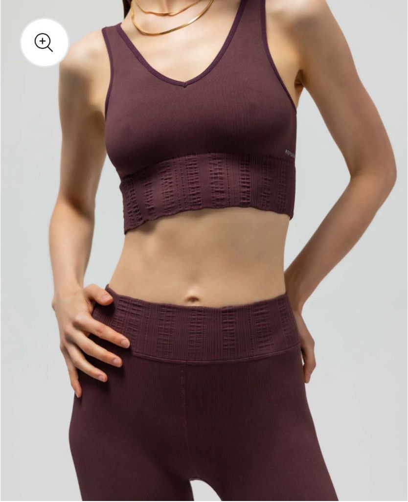 Free People New! Women's Reformer Pilates Sports Bra XS/S Maroon Size ONE SIZE - 1 Thumbnail