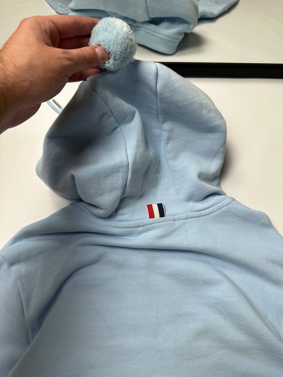Thom Browne THOM BROWNE New York Light Blue Zip Up Hoodie Size US S / EU 44-46 / 1 - 3 Thumbnail