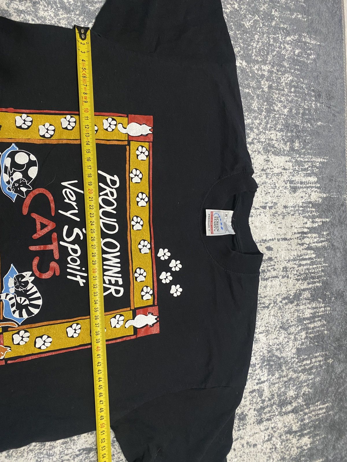 Other Vintage animal proud owner of very spoilt cats tee 00s Size US M / EU 48-50 / 2 - 10 Thumbnail