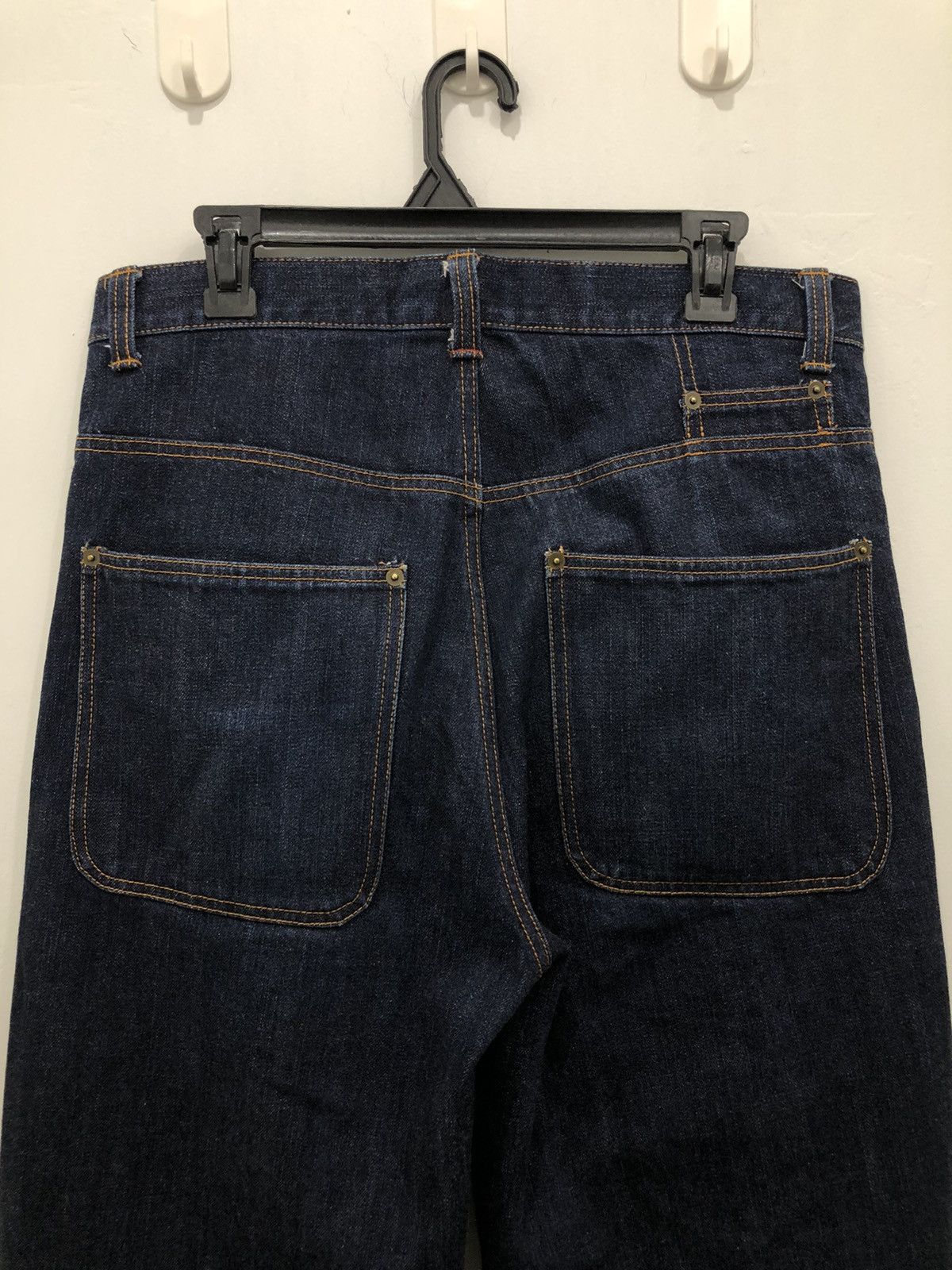 Japanese Brand Free Farm Hand 👖BIG PANTS👖 Japanese Denim Pants Loose Fit Size US 32 / EU 48 - 14 Thumbnail