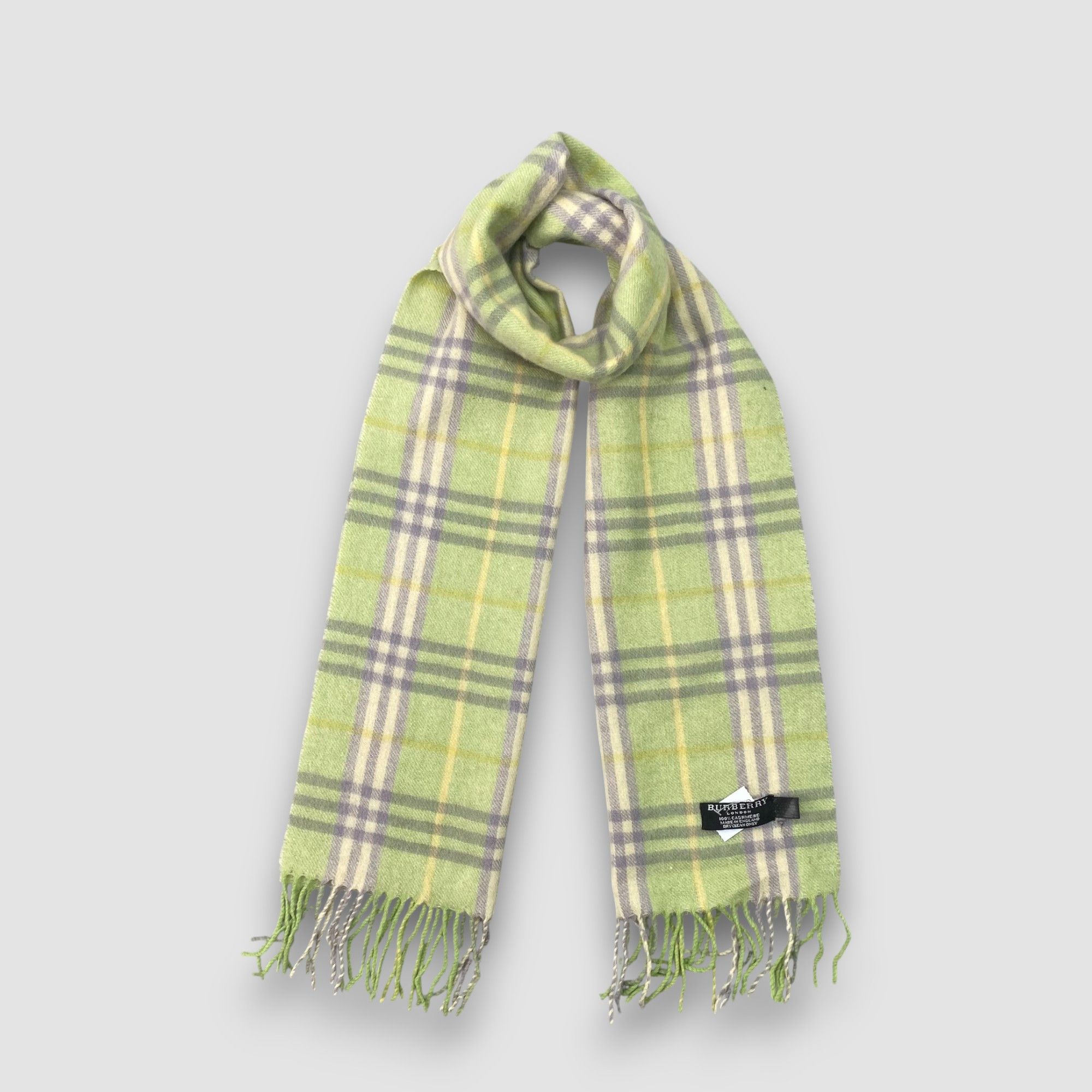 Burberry Vintage Burberry Scarf Muffler Nova Check Cashmere Scarves Size ONE SIZE - 1 Thumbnail