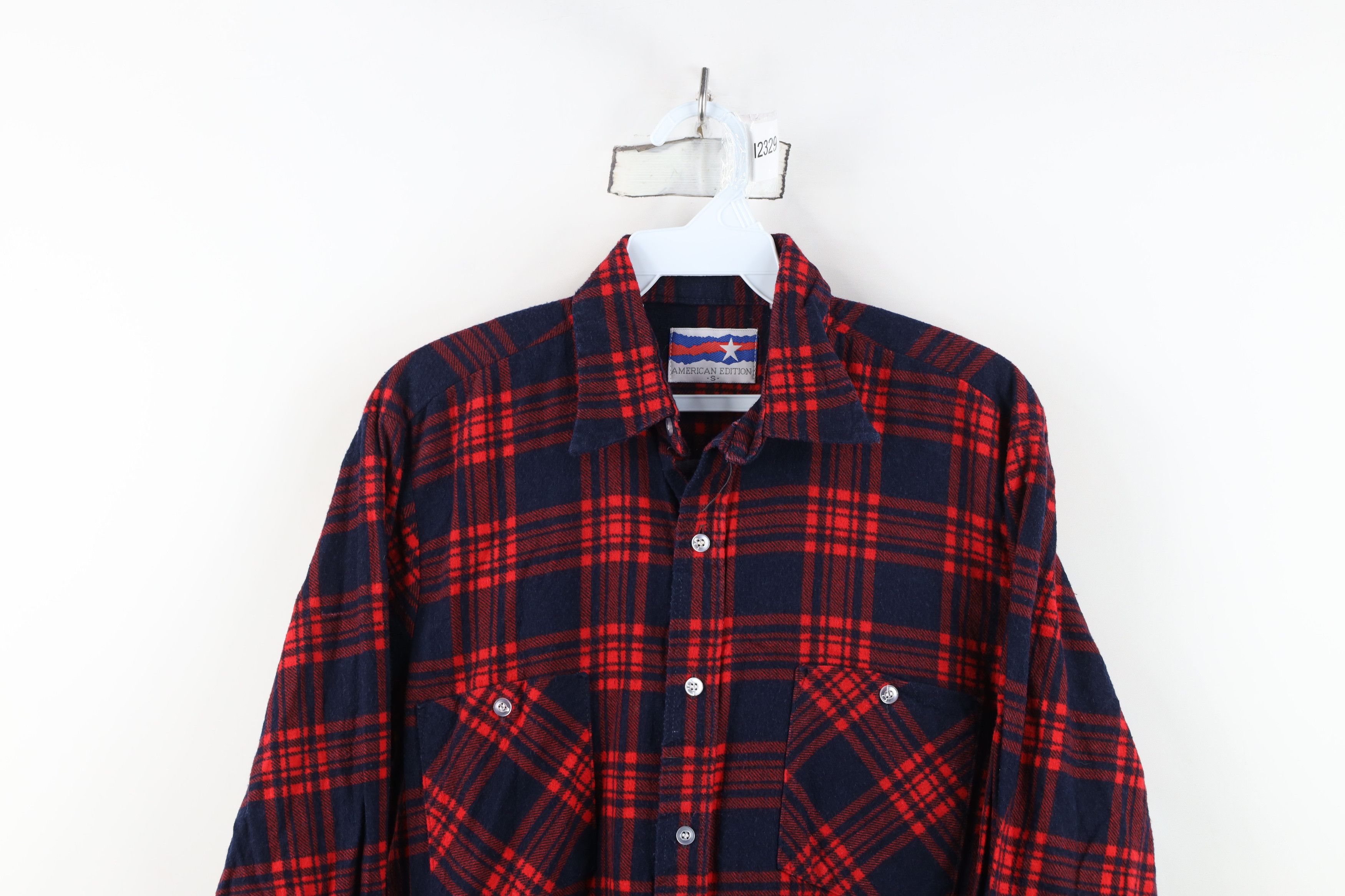 Vintage Vintage 70s Streetwear Pocket Flannel Button Shirt Plaid USA Size US S / EU 44-46 / 1 - 2 Thumbnail