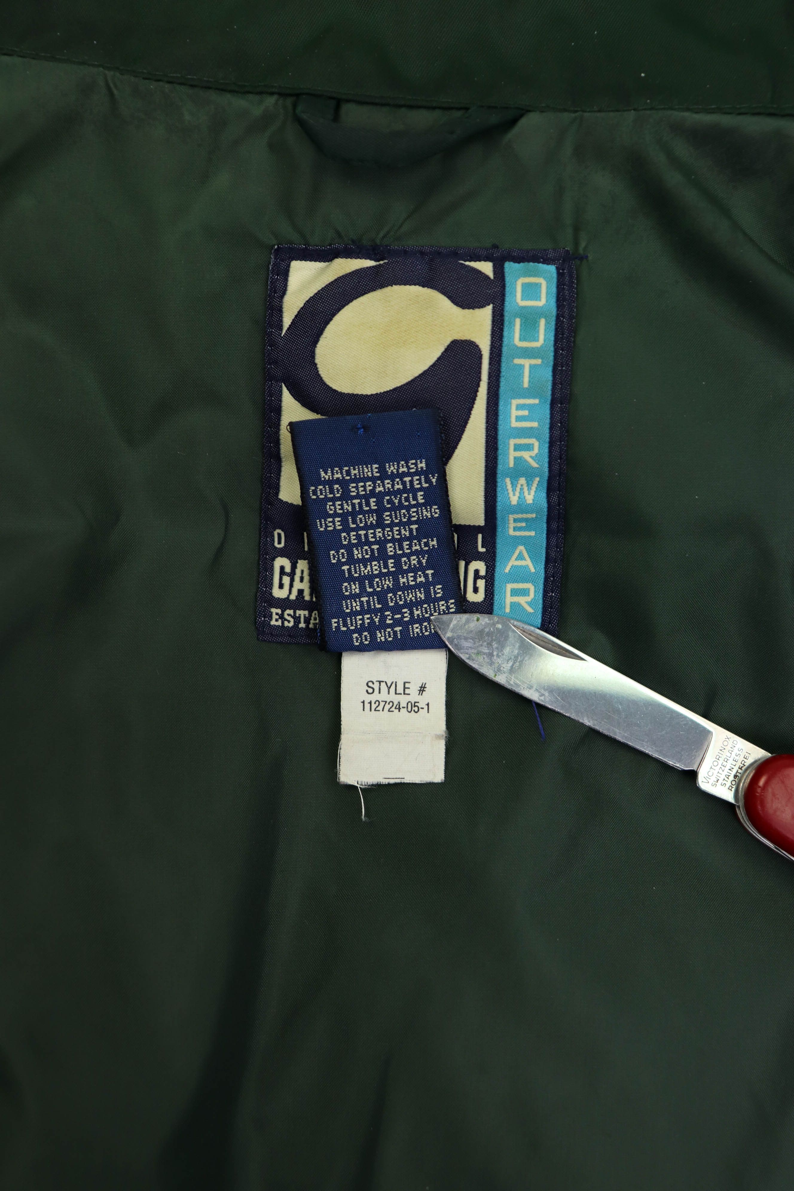 Gap Gap Vintage Green Nylon 3D Panels Quilted Puffer Down Jacket Size US M / EU 48-50 / 2 - 18 Thumbnail