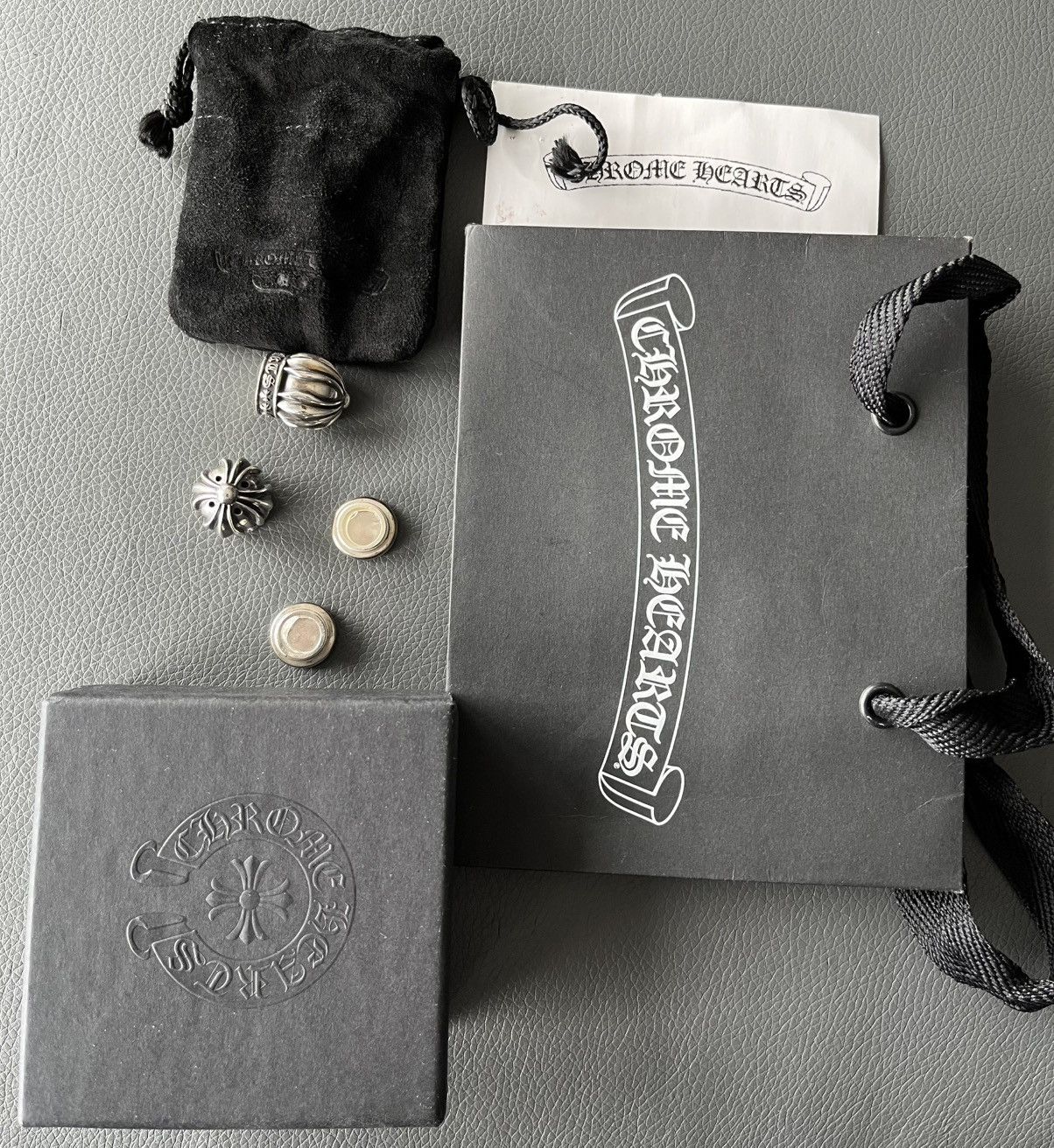 Chrome Hearts Super Rare ♰ ♰ ♰ Chrome Hearts ♰ ♰ ♰ Logo Home Full Set Size ONE SIZE - 6 Thumbnail