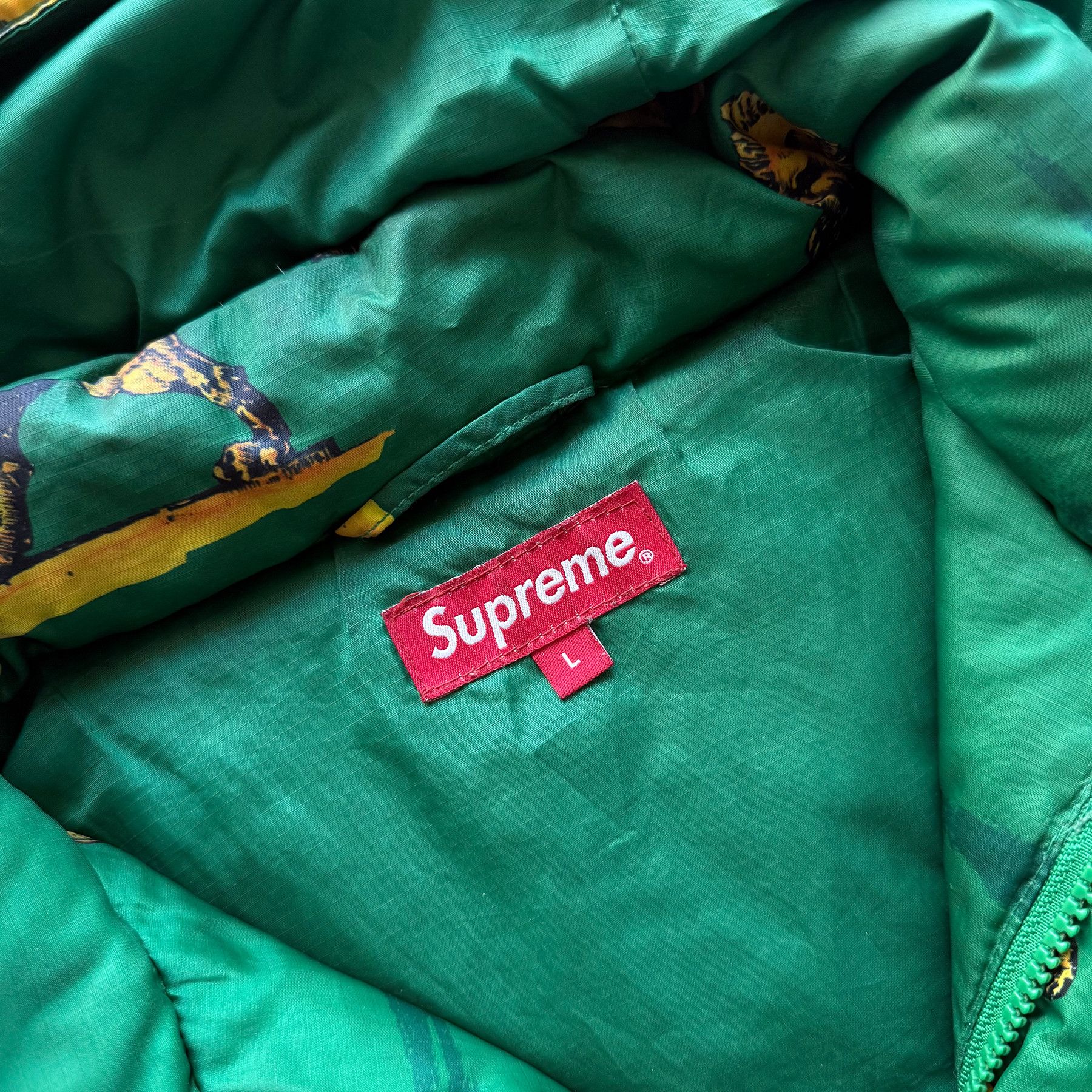Supreme FW13 Lions Puffy Down Jacket Size US L / EU 52-54 / 3 - 15 Thumbnail