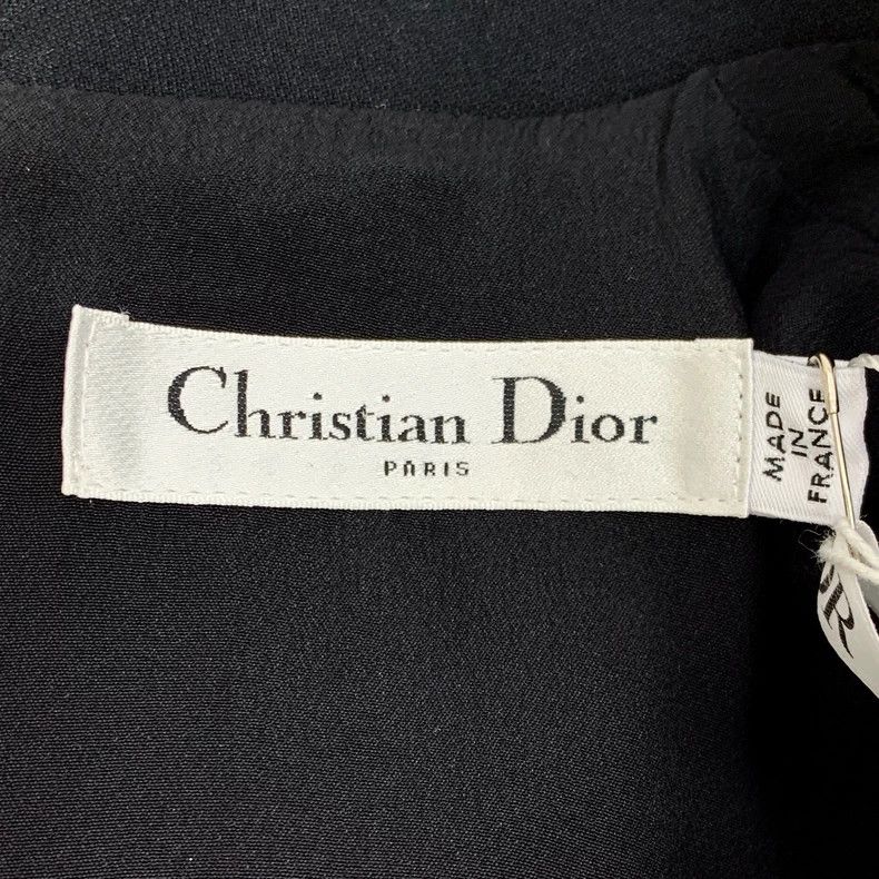 Dior Dior Black wool lapel single-breasted short-sleeved dress Size XS / US 0-2 / IT 36-38 - 5 Thumbnail