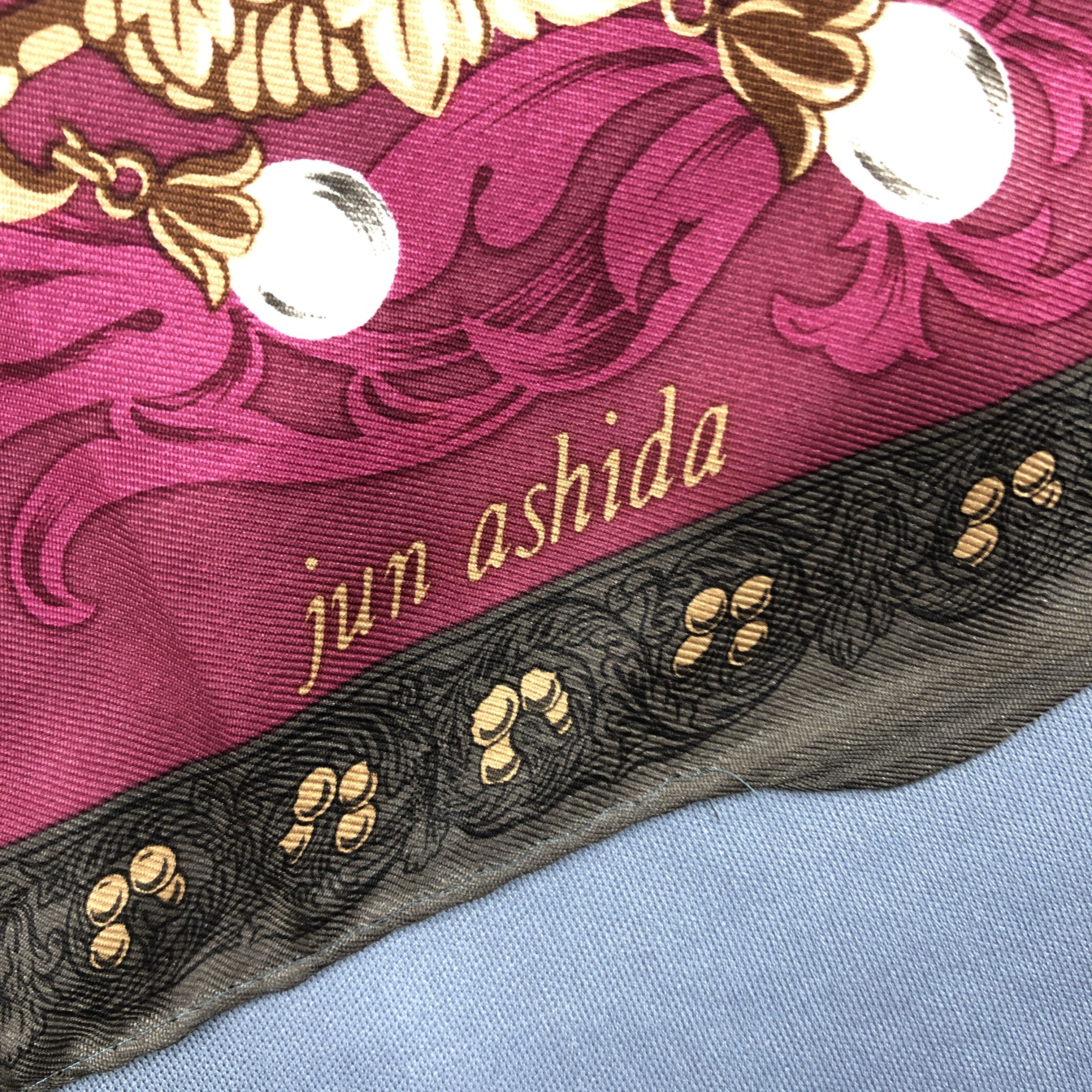 Japanese Brand × Vintage Vintage Jun Ashida SILK Scarf Twill Stole Wraps Scarves Size ONE SIZE - 14 Thumbnail