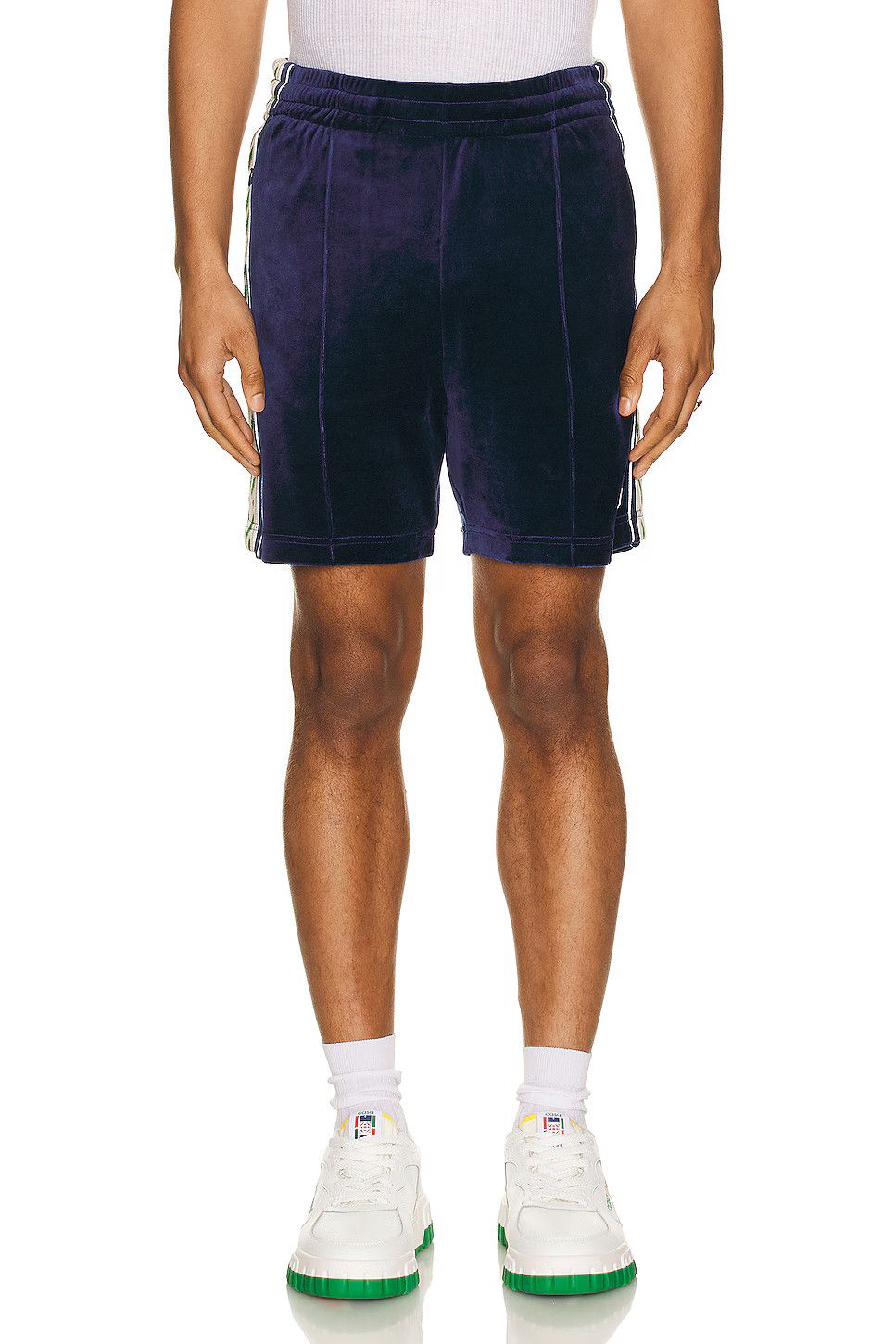 Casablanca o1mle0326 Velour Laurel Shorts in Navy Size US 28 / EU 44 - 5 Thumbnail