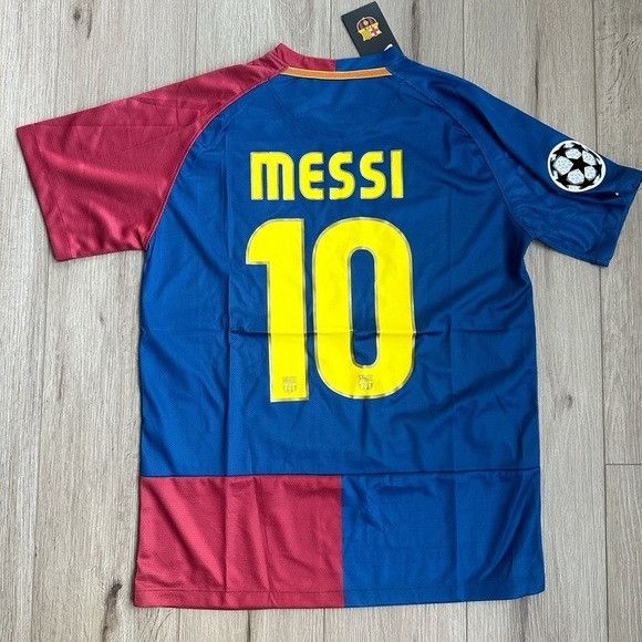 Nike Barcelona Soccer Jersey Lionel Messi #10 Retro Final UCL 200 Size US M / EU 48-50 / 2 - 8 Thumbnail