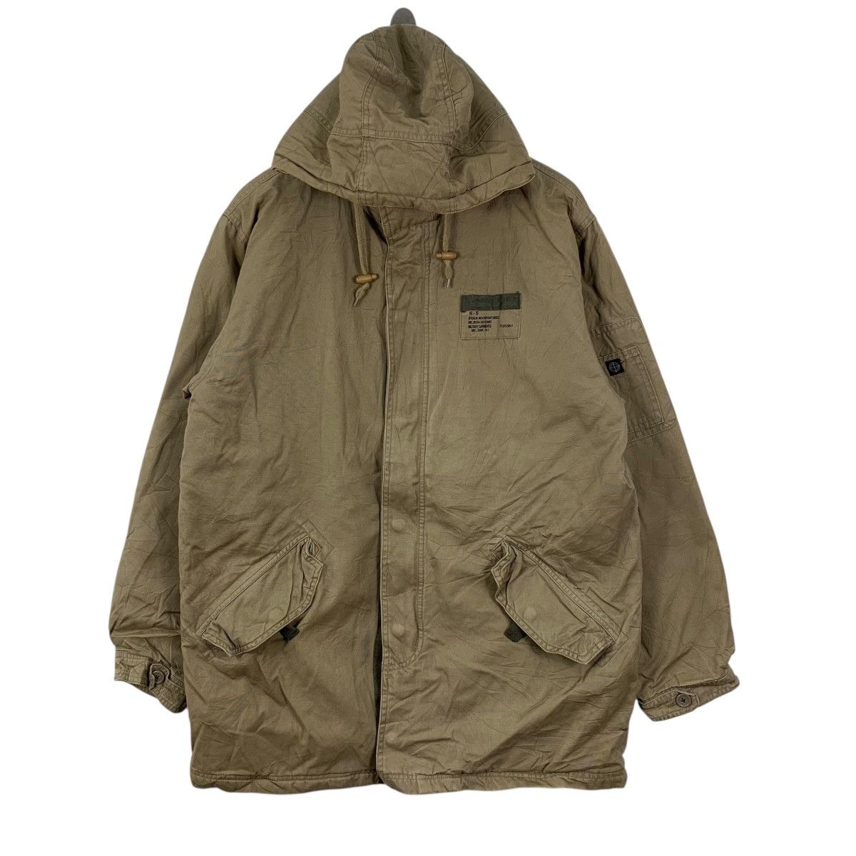 Vintage MILITARY GARMENTS MIL:8954-2015 Fishtail Parka Hooded Jacket Size US L / EU 52-54 / 3 - 1 Thumbnail