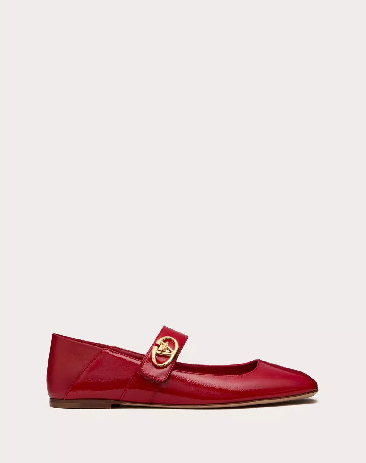 Valentino o1s1wg110625 Mary Jane Vlogo Locker Ballerina in Red Size US 8.5 / IT 38.5 - 1 Thumbnail