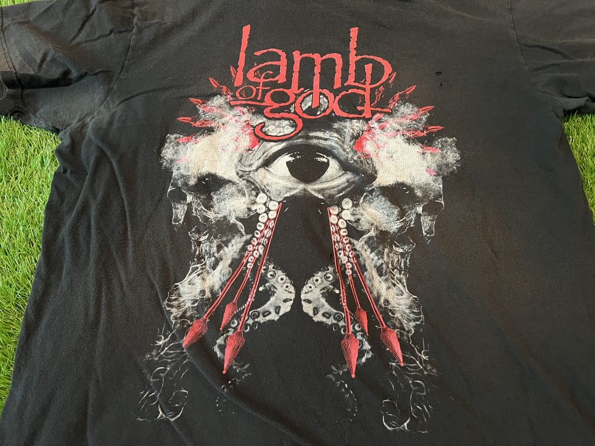 Band Tees Lamb Of God Band - T Shirt Black Eye Skull Tentacles Size US XXL / EU 58 / 5 - 2 Thumbnail