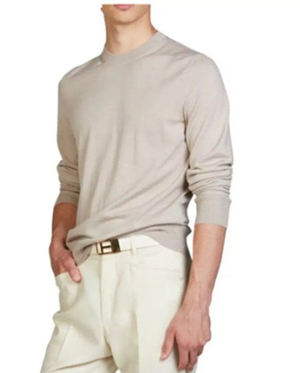 Tom Ford o1loc1c1224 TFK110 Sweater in Beige Size US L / EU 52-54 / 3 - 1 Preview