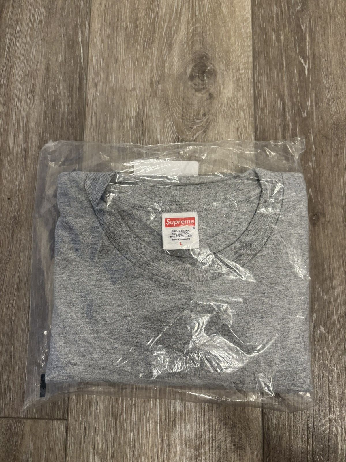 Supreme Supreme Arabic Box Logo Tee Heather Grey IN HAND!! Size US L / EU 52-54 / 3 - 2 Thumbnail