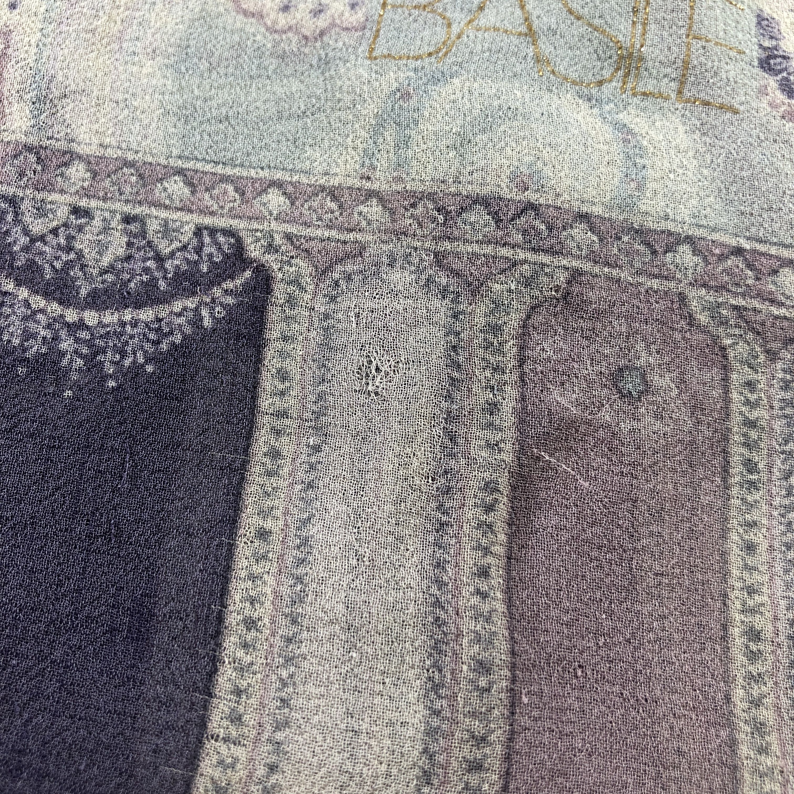 Vintage Basile Paisley Silk Stole Silk Scarf M1382 Size ONE SIZE - 16 Thumbnail