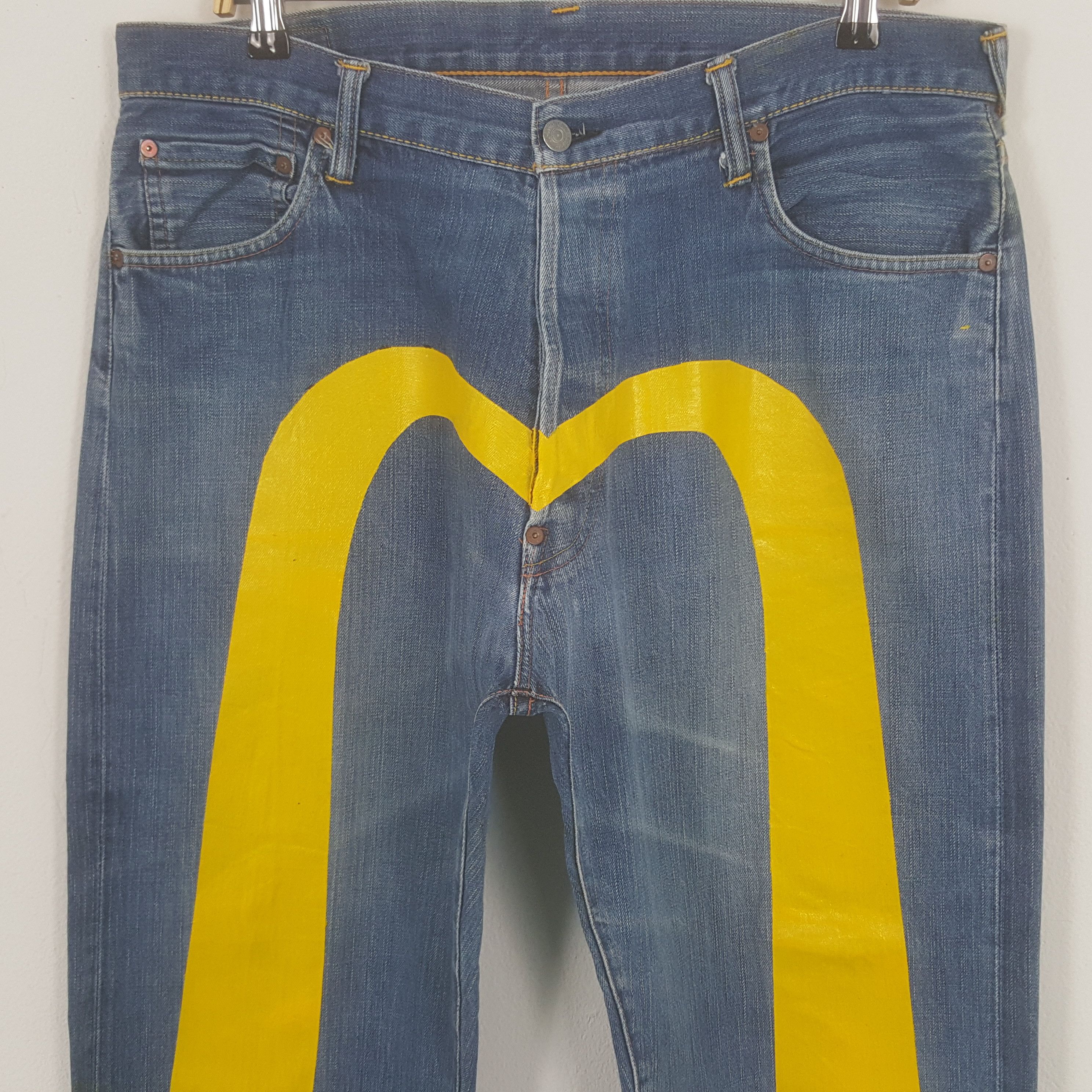 Evisu Vintage Evisu Japanese Brand Daicock Custom Art Denim Jeans Size US 36 / EU 52 - 2 Thumbnail