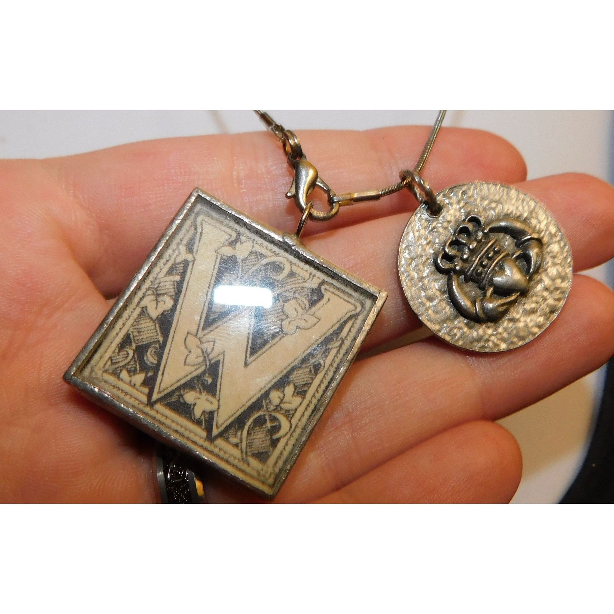 Other W Initial Claddagh Necklace Size ONE SIZE - 6 Thumbnail