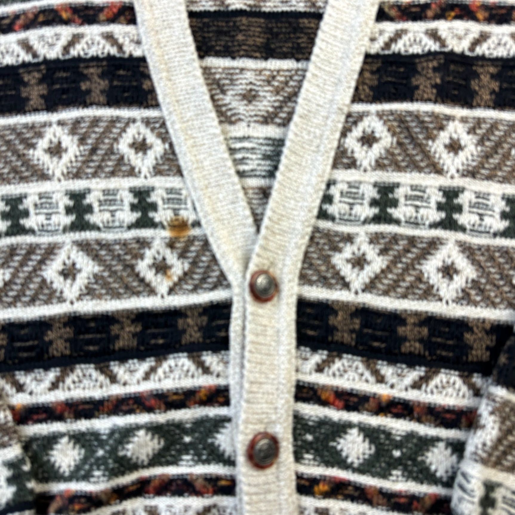 Jantzen VINTAGE Jantzen Sweater Mens XL Beige Cardigan Button Up United States Made Size US XL / EU 56 / 4 - 4 Thumbnail