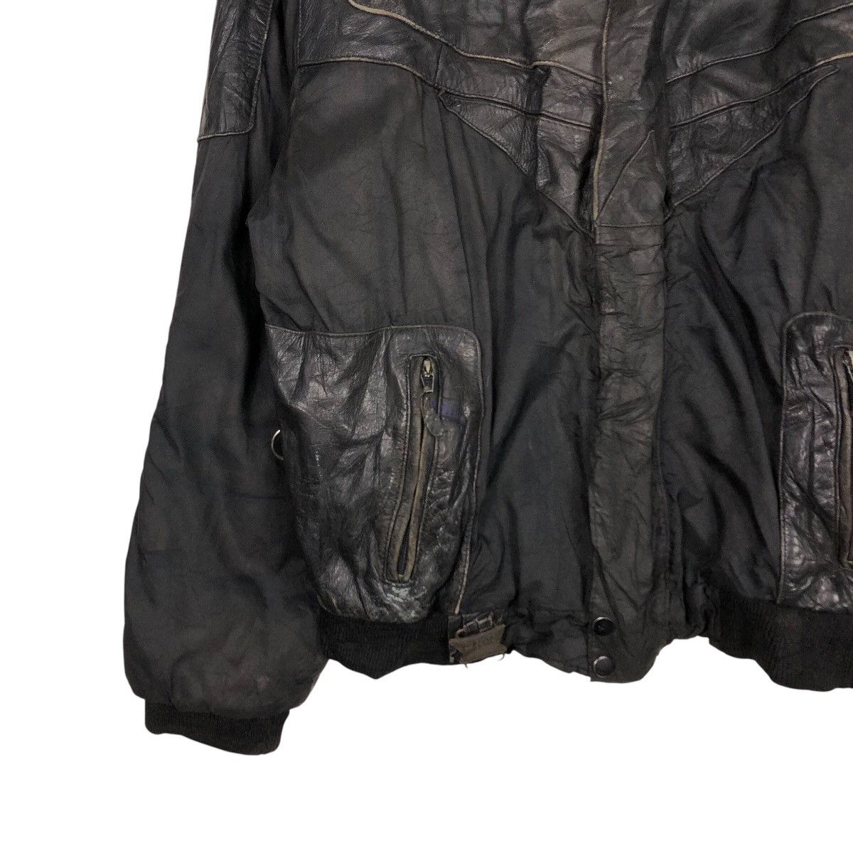 Japanese Brand 📌Vintage Biker Genuine Leather Jacket CKX Issey Miyake Size US M / EU 48-50 / 2 - 5 Thumbnail