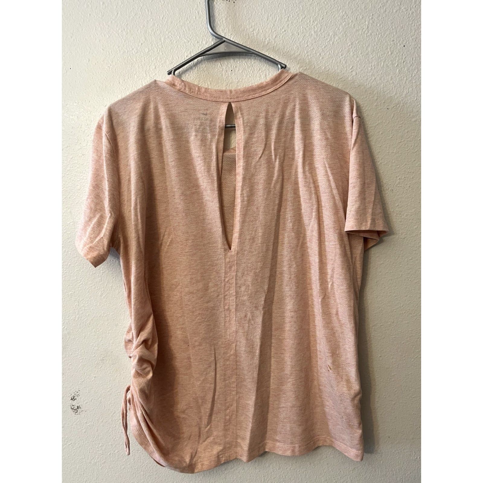 Nike Nike Womens Miler Pink Solid BV2895 Size XL Short Sleeve Shirt Womens Light Pink Nike Miler 90s Activewear Size 40" / US 18 - 3 Thumbnail