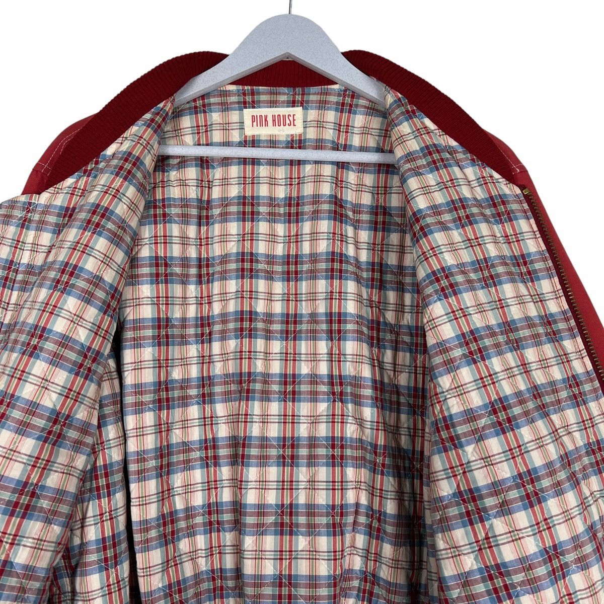 Pink House 🔥 PINK HOUSE CHECK LINING BOMBER JACKET Size US M / EU 48-50 / 2 - 12 Thumbnail
