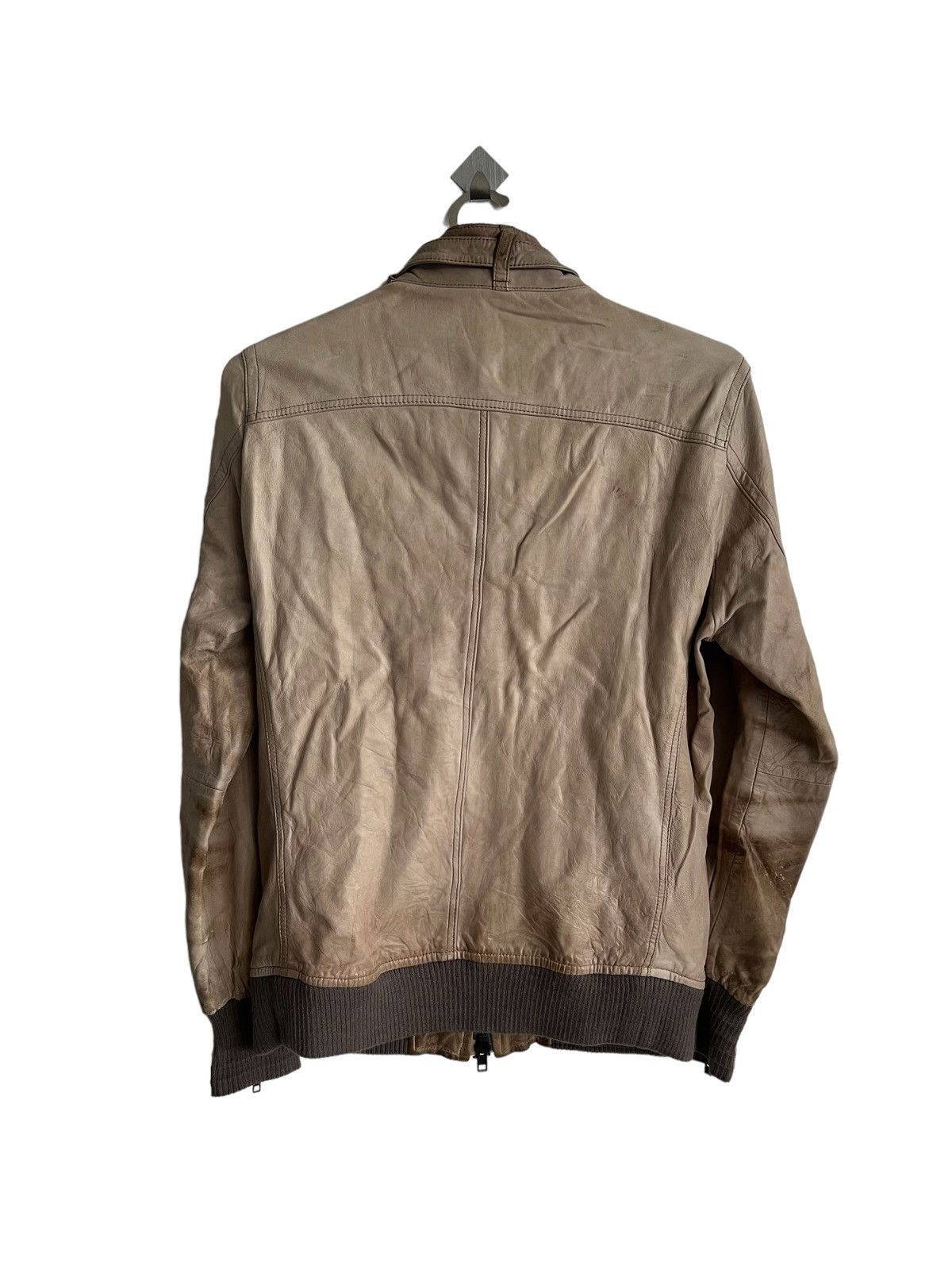 American Rag Beauty Patina Fade Sheep Leather Bondage Zipper Biker Jacket Size US S / EU 44-46 / 1 - 9 Thumbnail
