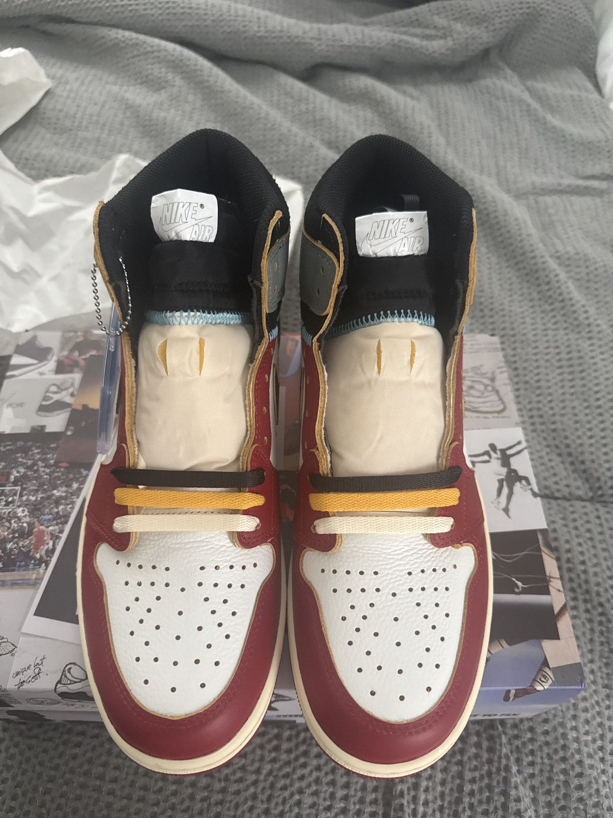 Jordan Brand Union Jordan 1 Retro High OG SP Chicago Shadow Size US 10 / EU 43 - 4 Thumbnail