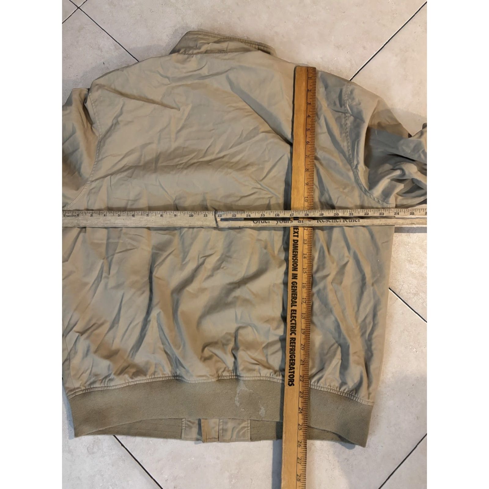 Lacoste Lacoste LIVE Jacket Mens Large Beige Cotton Bomber Full Zip Lined Logo Casual Size US L / EU 52-54 / 3 - 6 Thumbnail