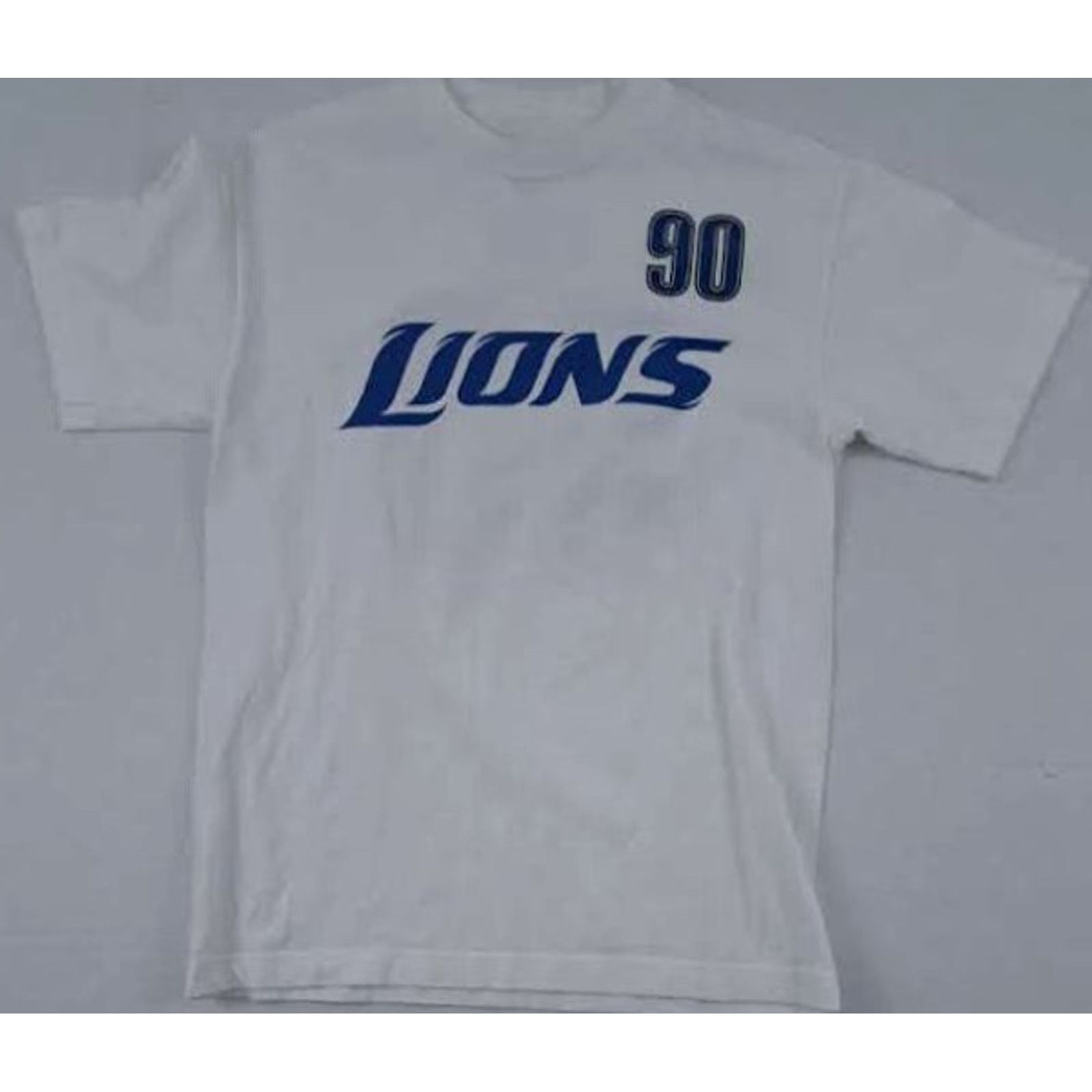 Reebok VINTAGE Detroit Lions T-Shirt M White Ndamukong Suh #90 Reebok Men Short Sleeve Football Classic Size US M / EU 48-50 / 2 - 3 Thumbnail