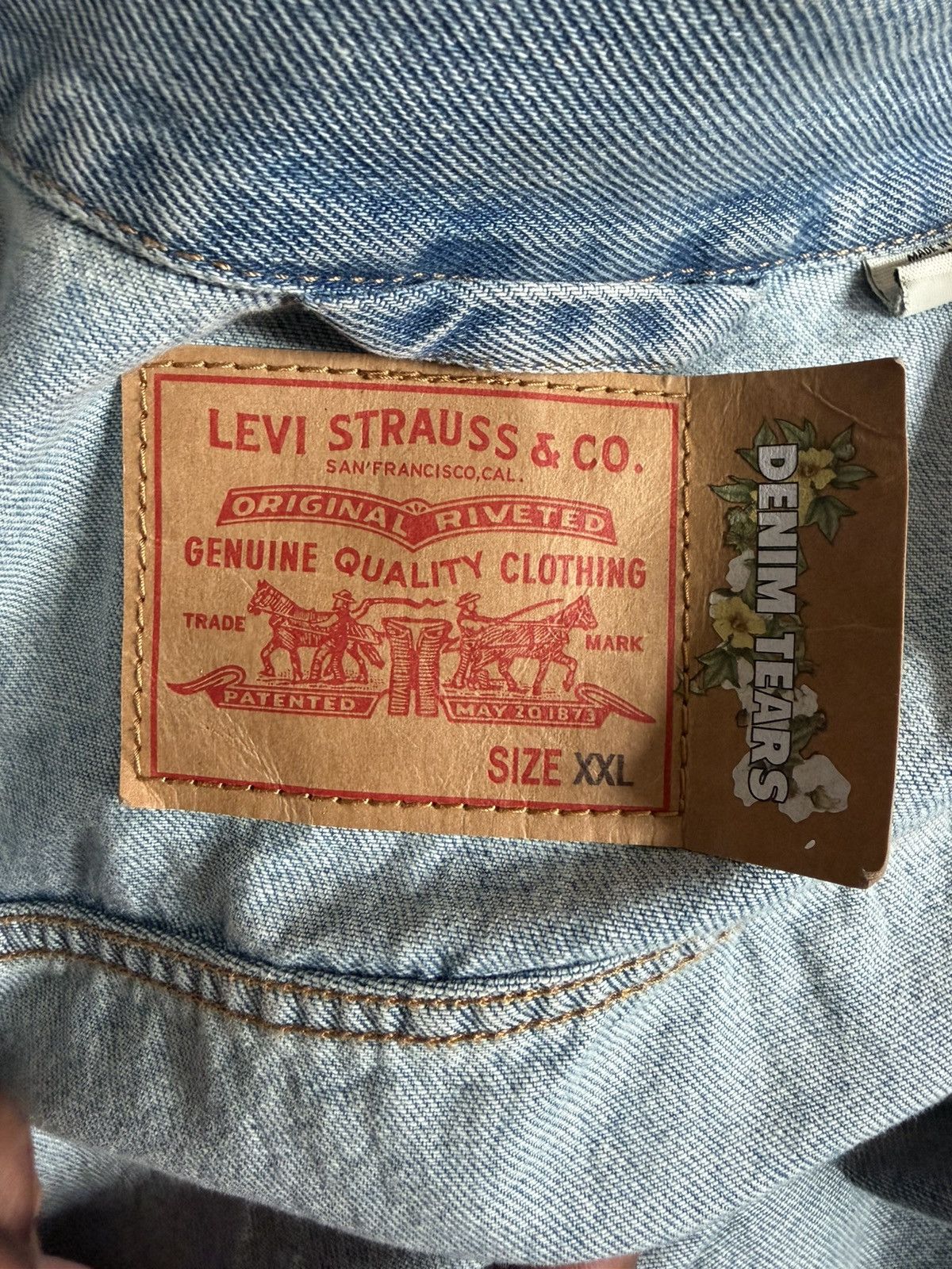 DENIM TEARS Denim Tears Jean Jacket Size US XXL / EU 58 / 5 - 3 Thumbnail