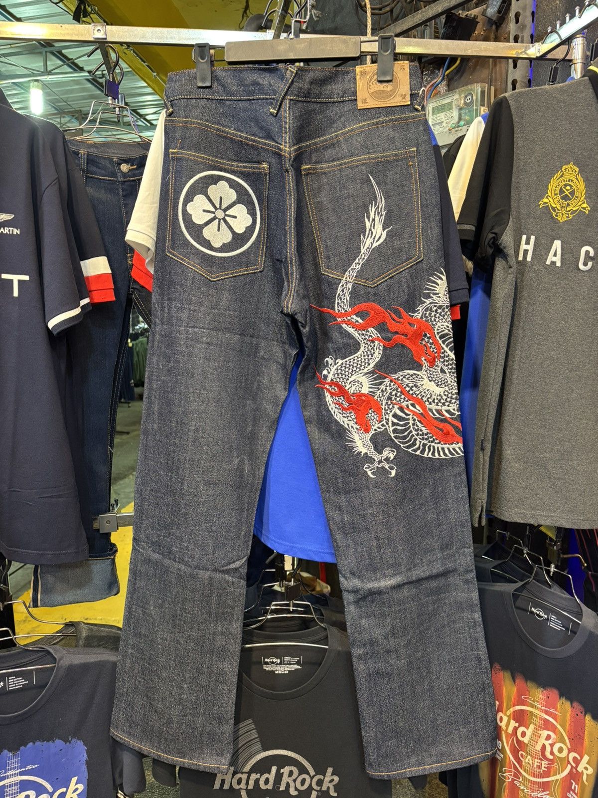 Kapital 🐉Vintage Dragon Embroidery Japanese Denim Jeans Size US 32 / EU 48 - 1 Thumbnail